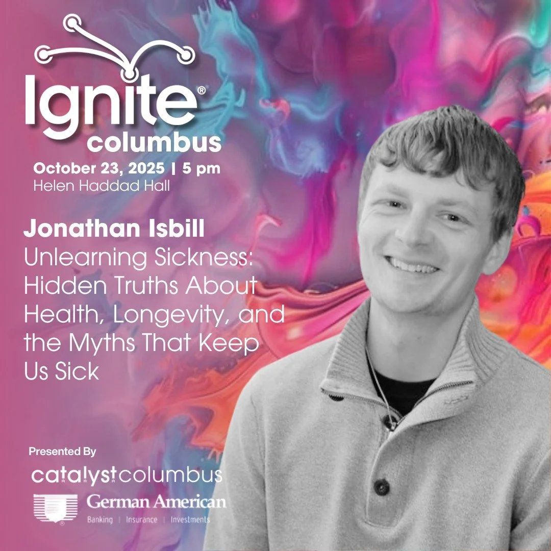 Meet the Presenter!
We&rsquo;re excited to welcome Jonathan Isbill to the Ignite Columbus stage on Oct 23rd!

With just 5 minutes and 20 auto-advancing slides, he'll be sharing fresh ideas on how what we thought was normal about health may actually b