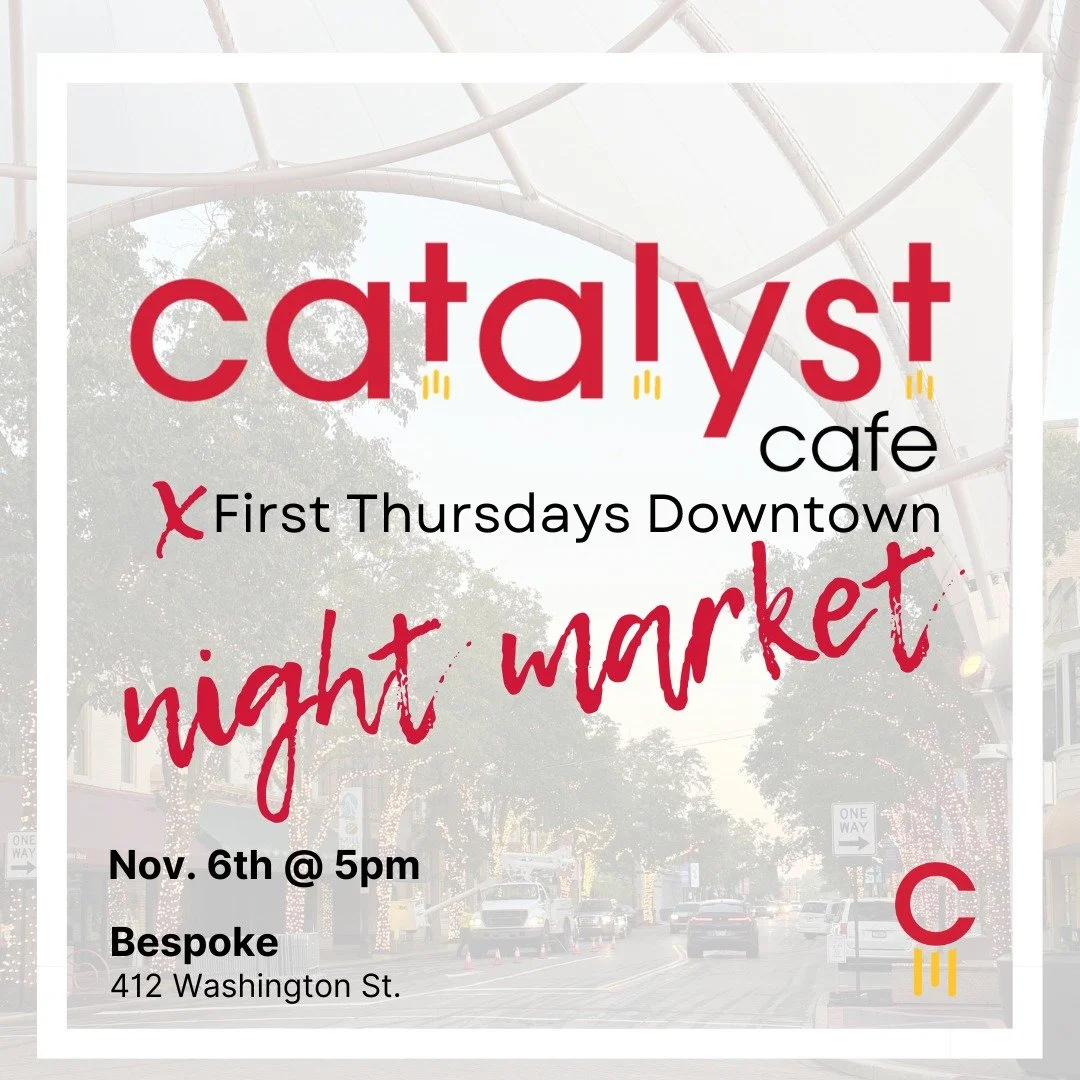 Please plan to join us at Bespoke for a drink and casual conversation with fellow entrepreneurs (and aspiring entrepreneurs)! 

Swap ideas with fellow creators and innovators before strolling downtown to support the downtown businesses staying open l