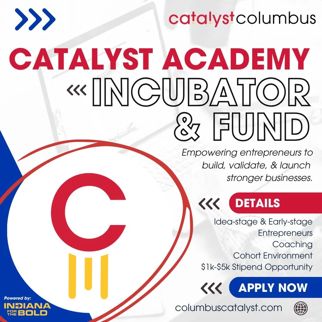 𝗛𝗲𝗿𝗲&rsquo;𝘀 𝘄𝗵𝗮𝘁 𝘆𝗼𝘂&rsquo;𝗹𝗹 𝘄𝗮𝗹𝗸 𝗮𝘄𝗮𝘆 𝘄𝗶𝘁𝗵 𝗮𝘀 𝗮 𝗖𝗮𝘁𝗮𝗹𝘆𝘀𝘁 𝗔𝗰𝗮𝗱𝗲𝗺𝘆 𝗽𝗮𝗿𝘁𝗶𝗰𝗶𝗽𝗮𝗻𝘁:
💡 Business model design
 🗣️ Coaching &amp; support
 📊 Validation tools
 🎤 And the chance to pitch for $1k&ndas