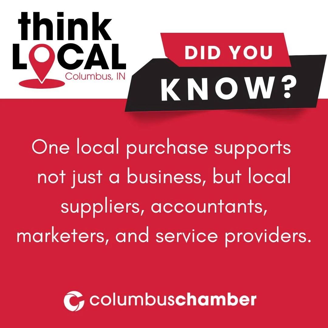 When you shop small, you&rsquo;re fueling an entire network of people who make Columbus thrive. 

Follow @columbusindianachamber all season long for local business spotlights, shopping inspiration, and recommendations for your dining, hosting, and ce