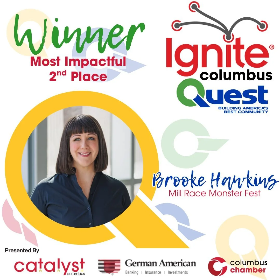 Ignite Columbus March 2026 was a night to remember! 

Congratulations to Brooke Hawkins &ndash; Mill Race Monster Festival for earning Most Impactful and 2nd Place at Ignite Columbus! 🎉

Her One Small Idea brings a little mystery and a lot of fun to