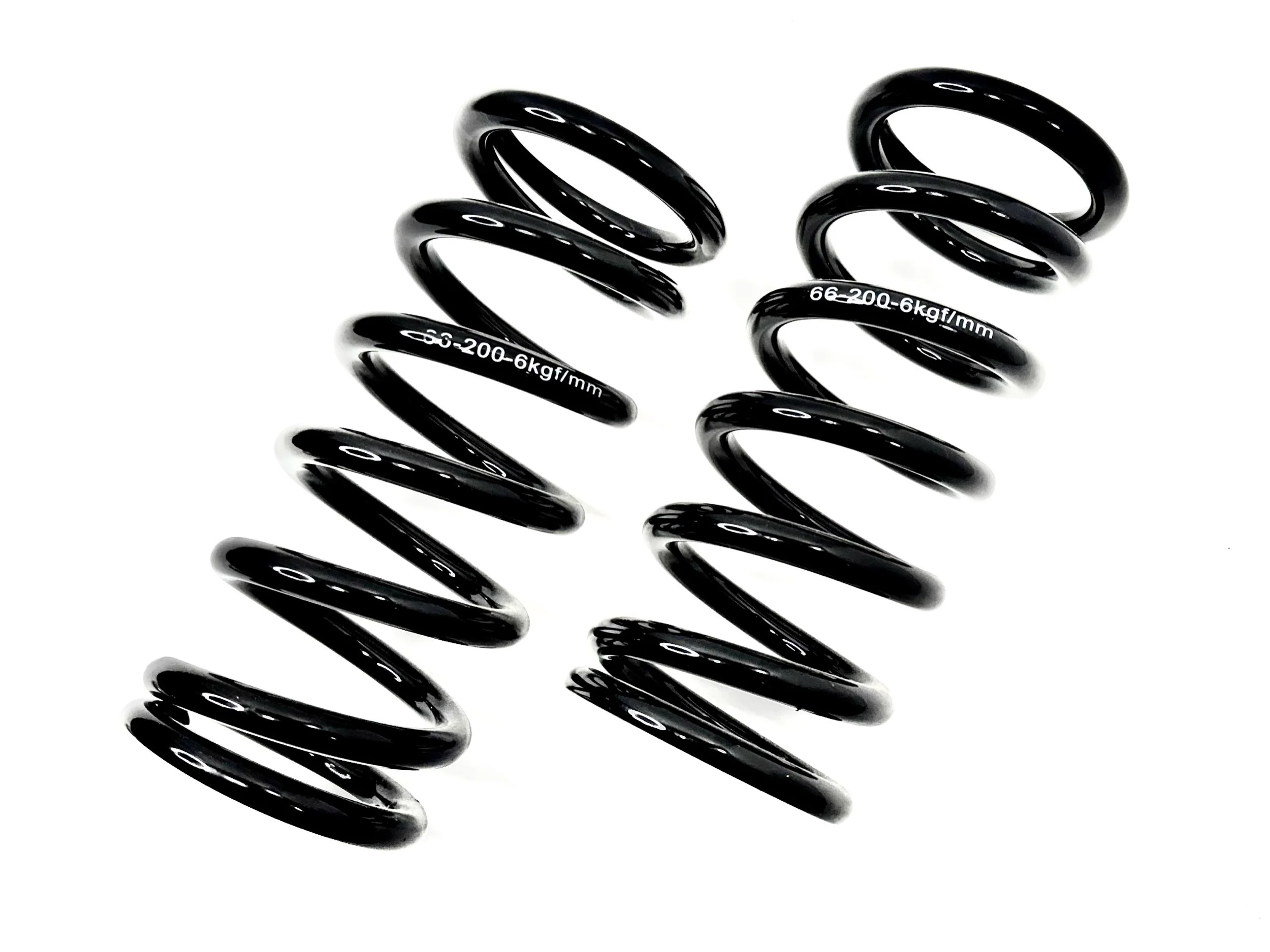 Coilover Replacement Springs Black 6K 66mm ID 200mm Tall