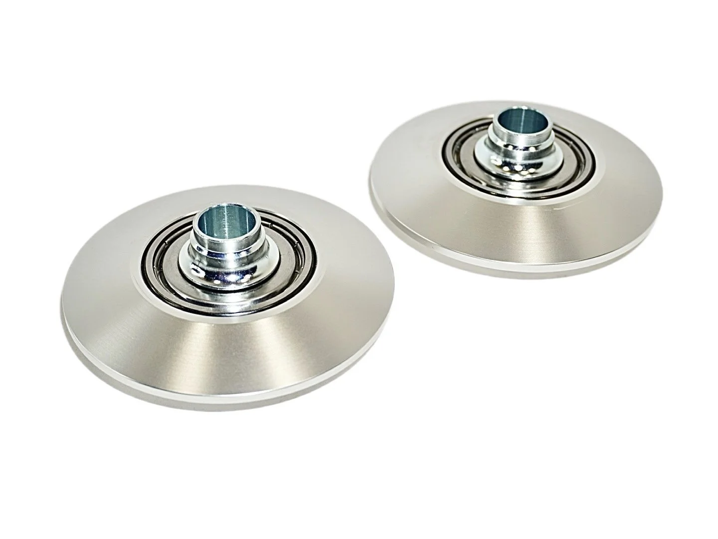 CNC Machined Billet Aluminum Radial Bearing Top Spring Hats for 2.5" & 2.75" ID Springs