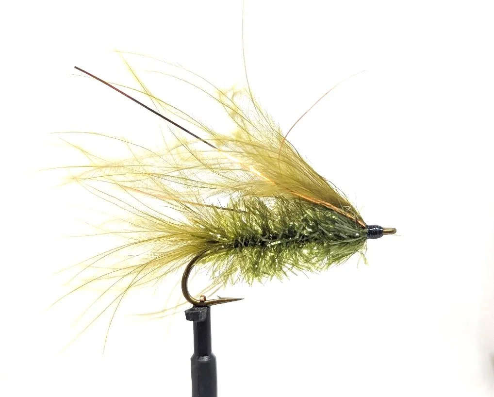 J. Fair's Trolling Flies Olive Leech Size 4