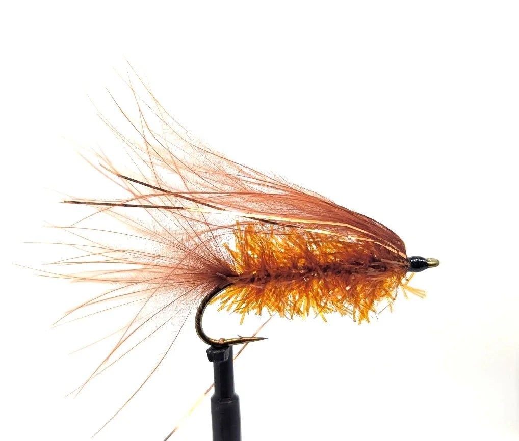 J. Fair's Trolling Flies Cinnamon Leech Size 4