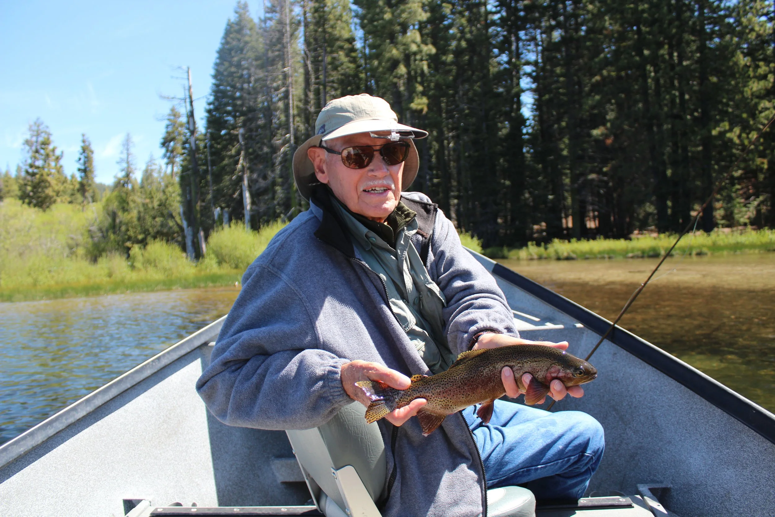 Guided Fly Fishing, Manzanita Lake in Lassen Volcanic National Park, CA