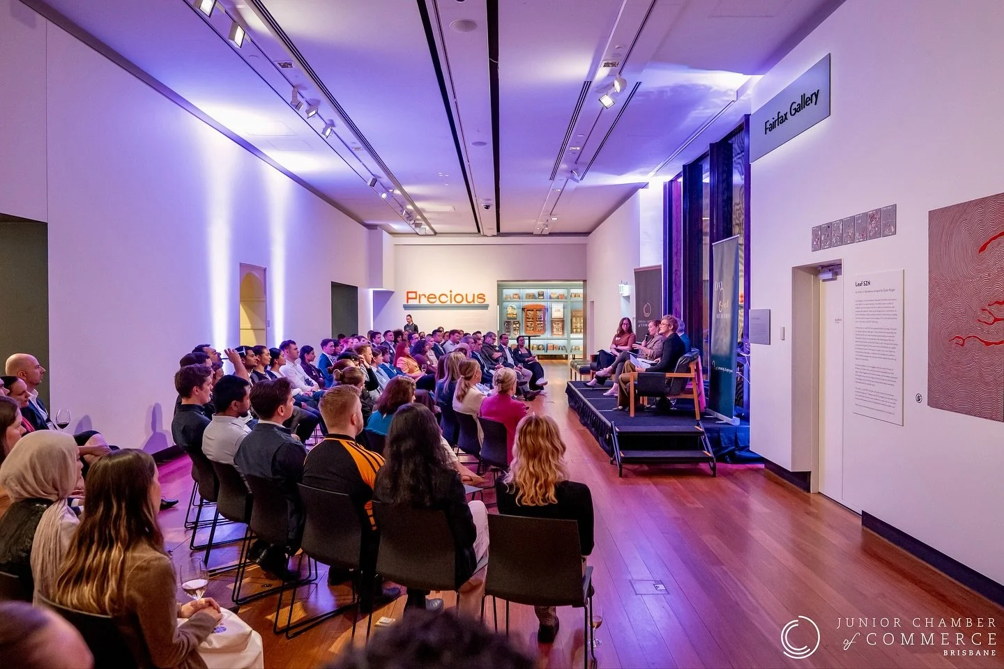 Some highlights from &lsquo;Behind the Boardroom Doors&rsquo; by @brisbanejuniorchamber providing an insight into the realities of boardroom decision-making 🖇️

The event was held at the @museumofbrisbane 🥂

#brisbaneevents #brisbaneeventphotograph
