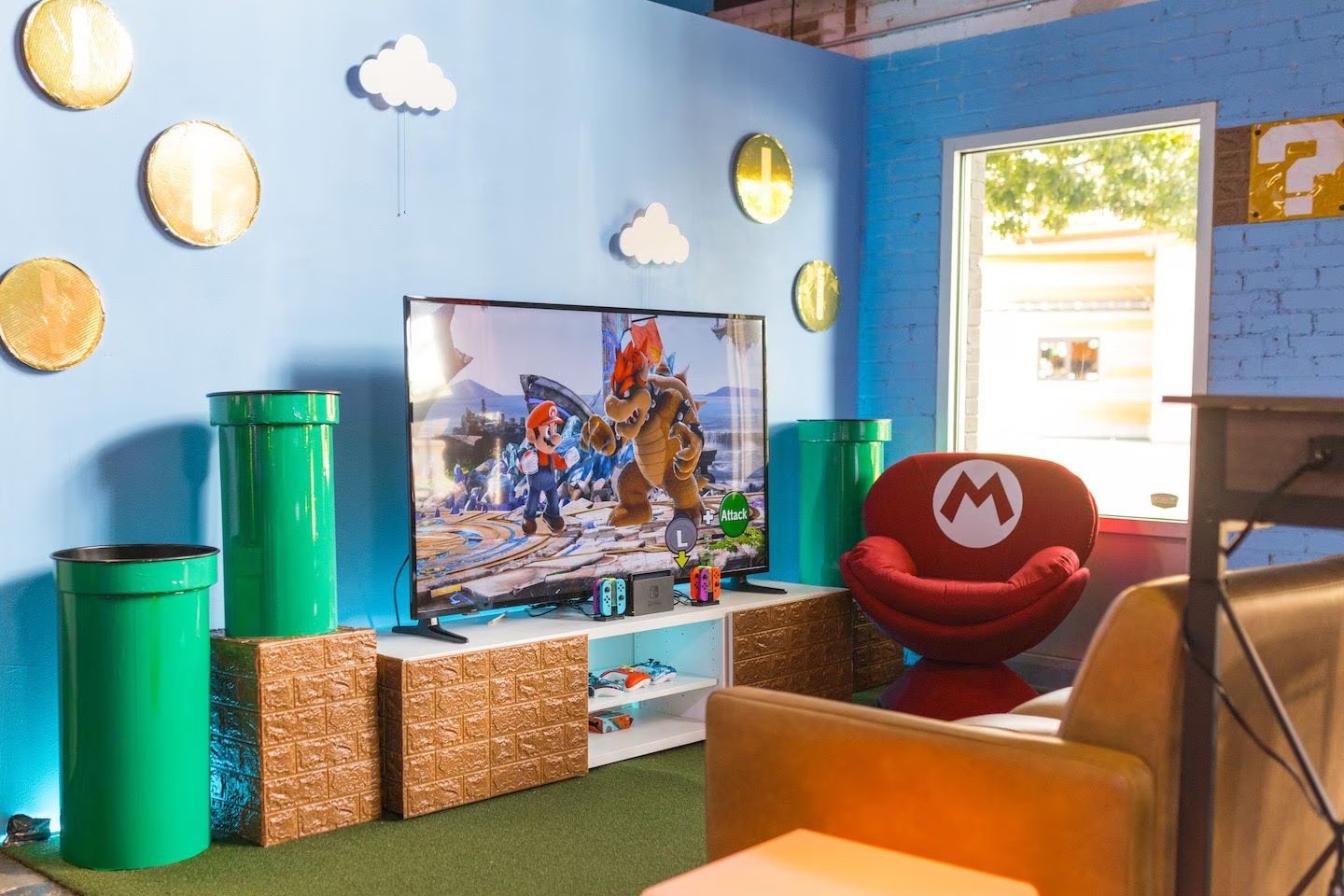 THE RESULT. AN IMMERSIVE SUPER MARIO WORLD GAMING STATION