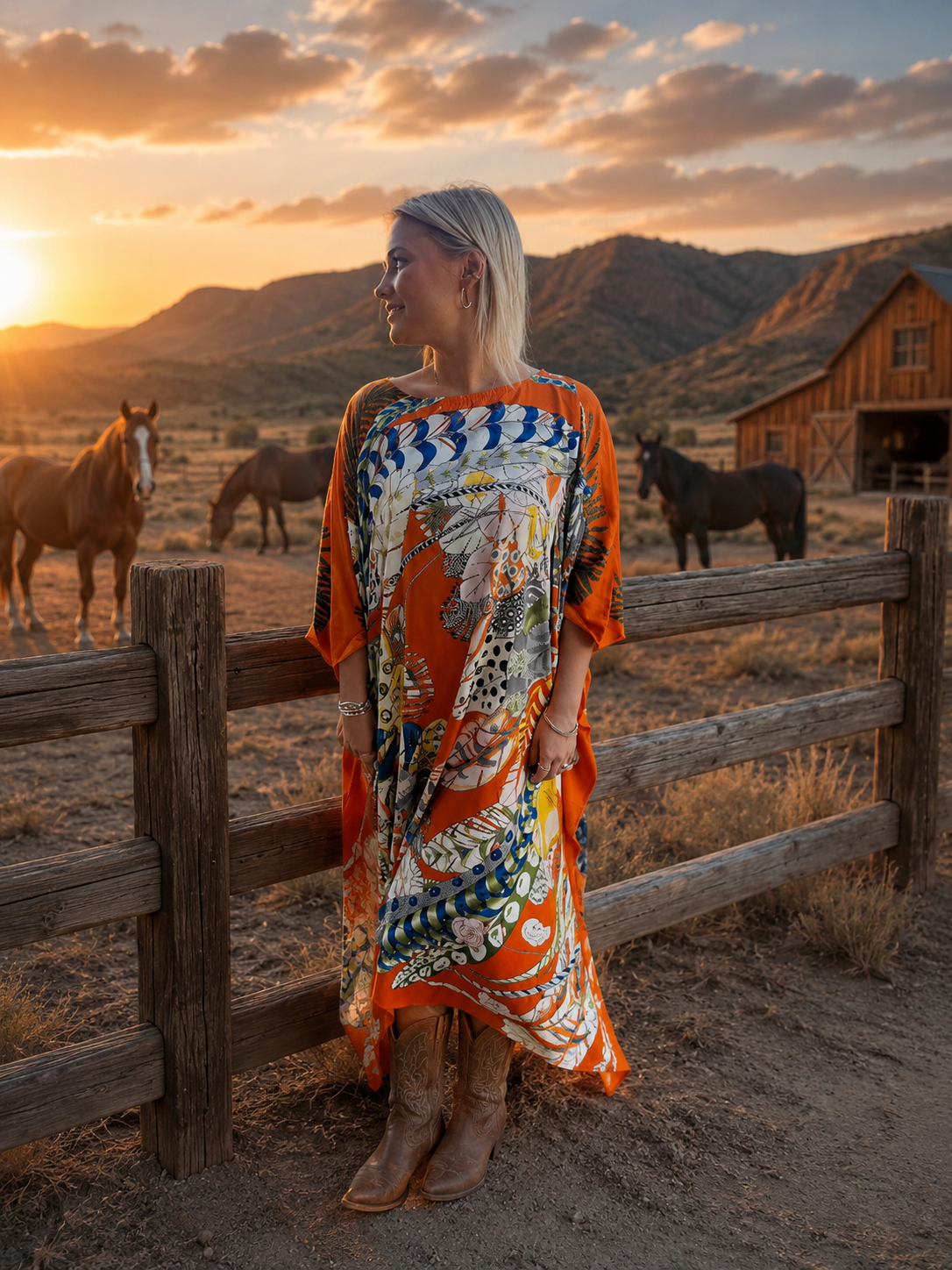 Kaftan Dress Long