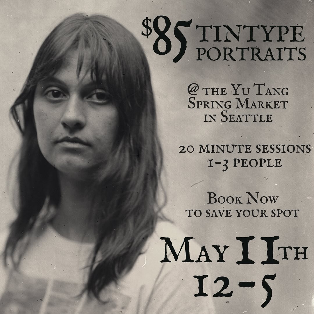 Excited to host @redroomtintype at our upcoming Spring market! Send him a DM to secure a tintype portrait✨

The market will be on Saturday, May 11th from 12-5pm. In case you forgot, that&rsquo;s the day before Mother&rsquo;s Day (last minute gift sho