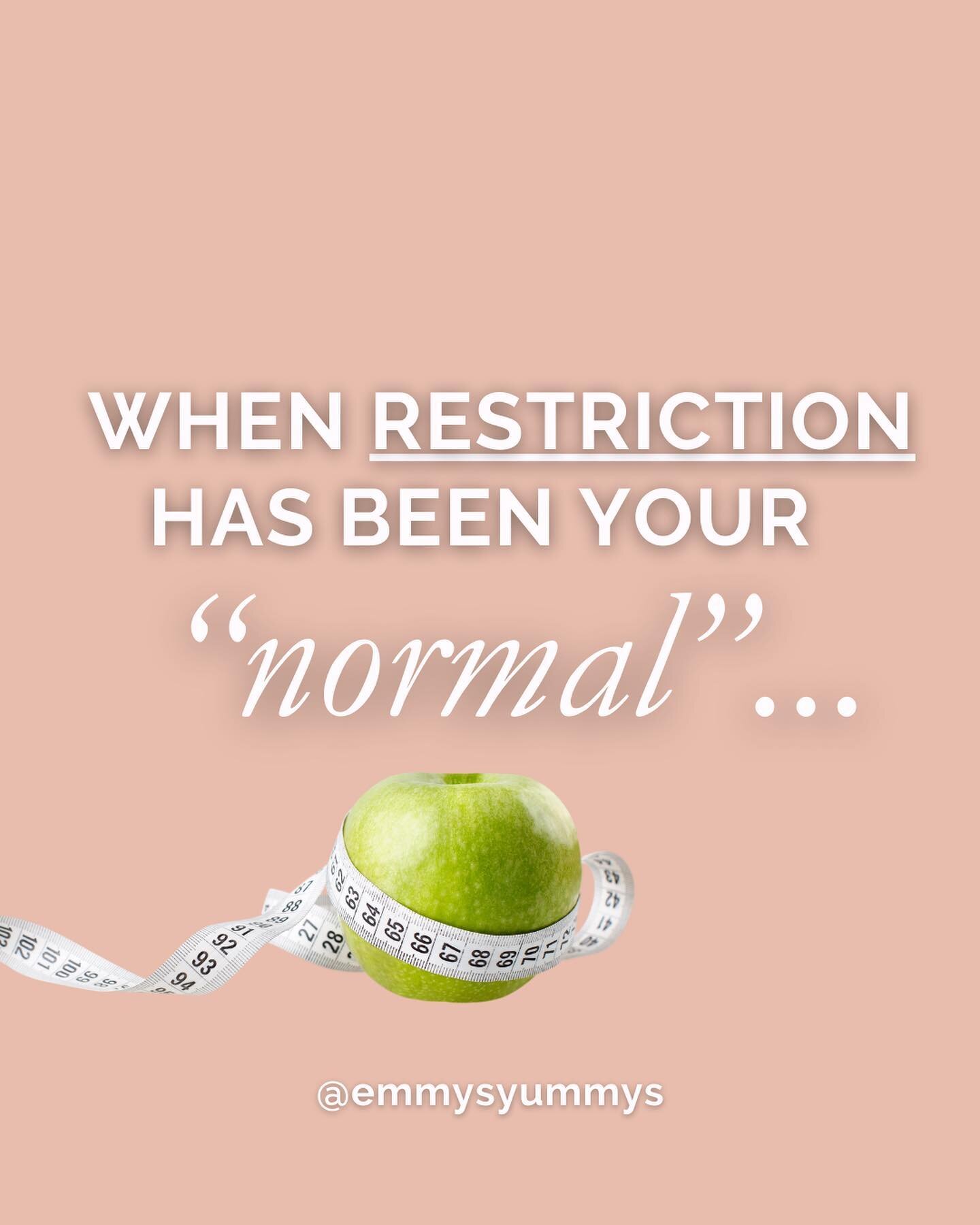 I definitely understand the frustration👇🏼

You hear people all the time say &ldquo;just listen to your body&rdquo; and &ldquo;eat when you are hungry, stop when you are full&rdquo;💁🏼&zwj;♀️

But when restricting, following food rules and having b