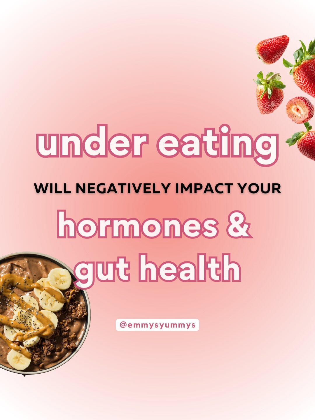 I&rsquo;m not going to sugar coat this:

If you are not eating enough, this is enough to F up your gut!

If you are:

👉🏼Struggling to poop each morning (yes, ideally first thing in the AM)
👉🏼Are chronically bloating throughout the day no matter w