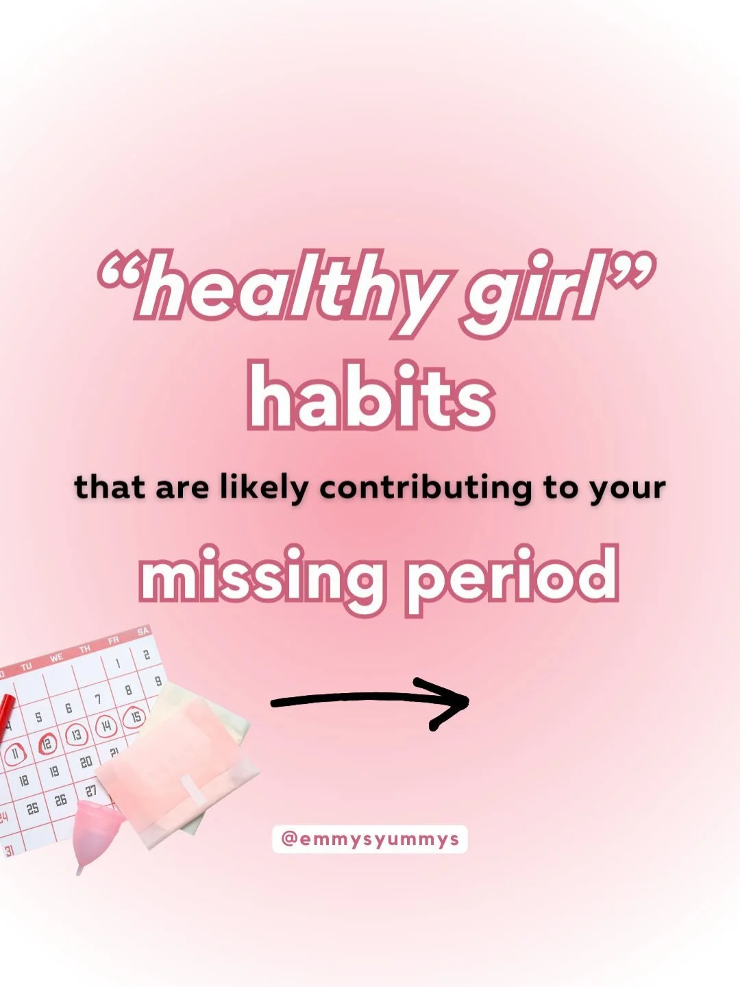 My health and fitness girlies, I see you👀

You have been on your game with eating &ldquo;clean&rdquo;, never missing a workout session and hustling more than ever....

But we may need to reevaluate some things if your period has been ghosting you🩸
