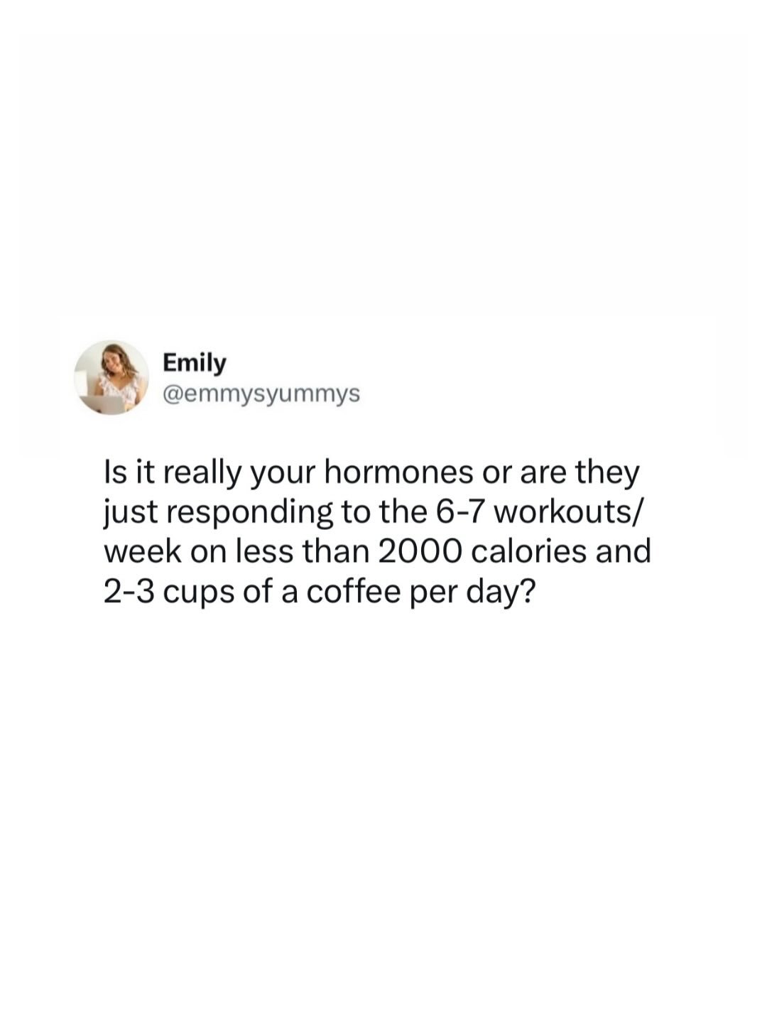 Who feels called out? 👀🙊

As women I KNOW we love to blame our &ldquo;hormones&rdquo; for causing us so much stress and issues in our lives&hellip; 

However, your hormones are always RESPONDING to what you are giving them (via diet, exercise habit