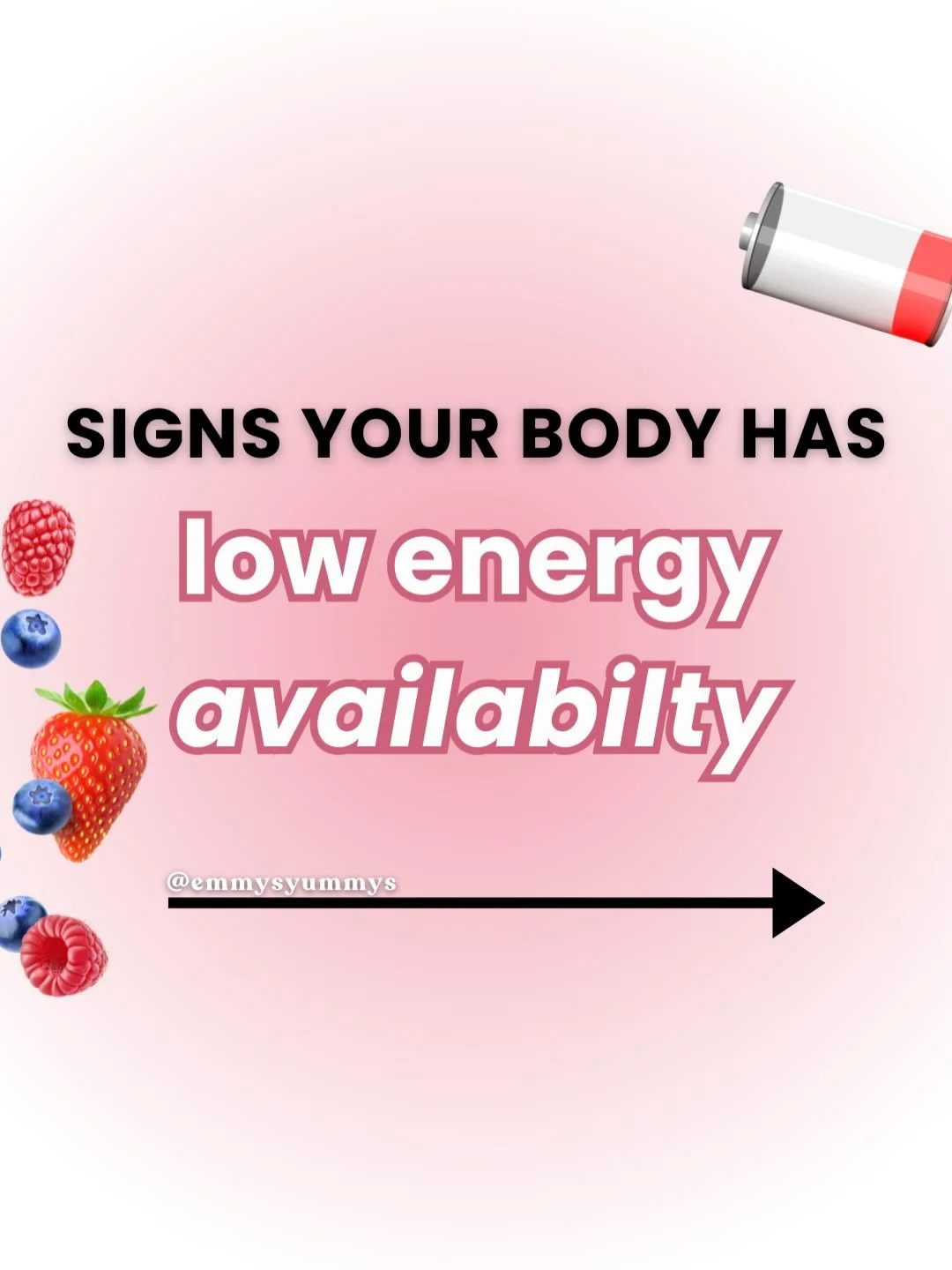 Be honest&hellip; how many of these are you experiencing? 🫣

People often assume that if you are not seeing weight loss occur or if you are female and still have your period that you are &ldquo;eating enough&rdquo;.

Unfortunately, low energy availa