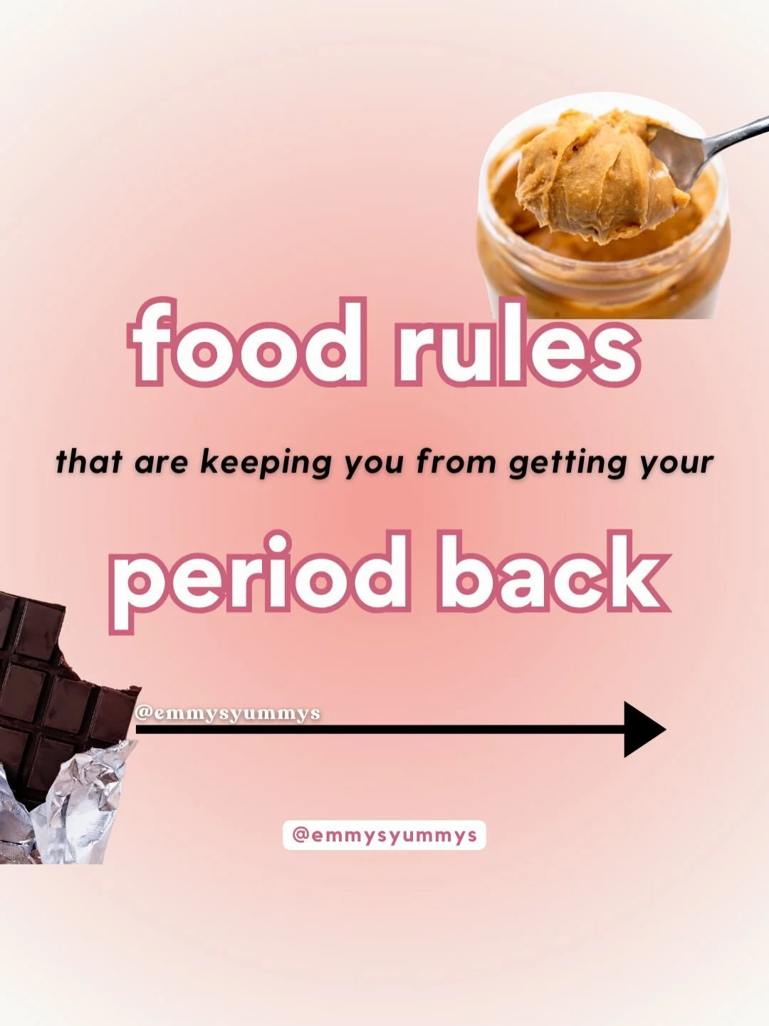 This might be some tough love girlfriend&hellip;

But your food rules are probably the very reason your period hasn&rsquo;t been coming back! 🫢

You think you are eating enough and all the &ldquo;right&rdquo; healthy foods, but if you are not ovulat