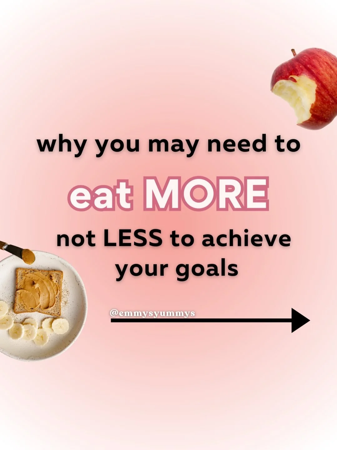 In a world where you are constantly fed the message to eat less, let me tell you why you might actually benefit from eating MORE food👆🏼

Coming from a Registered Dietitian who has been coaching women for over 6 years now, I can say that SO many wom