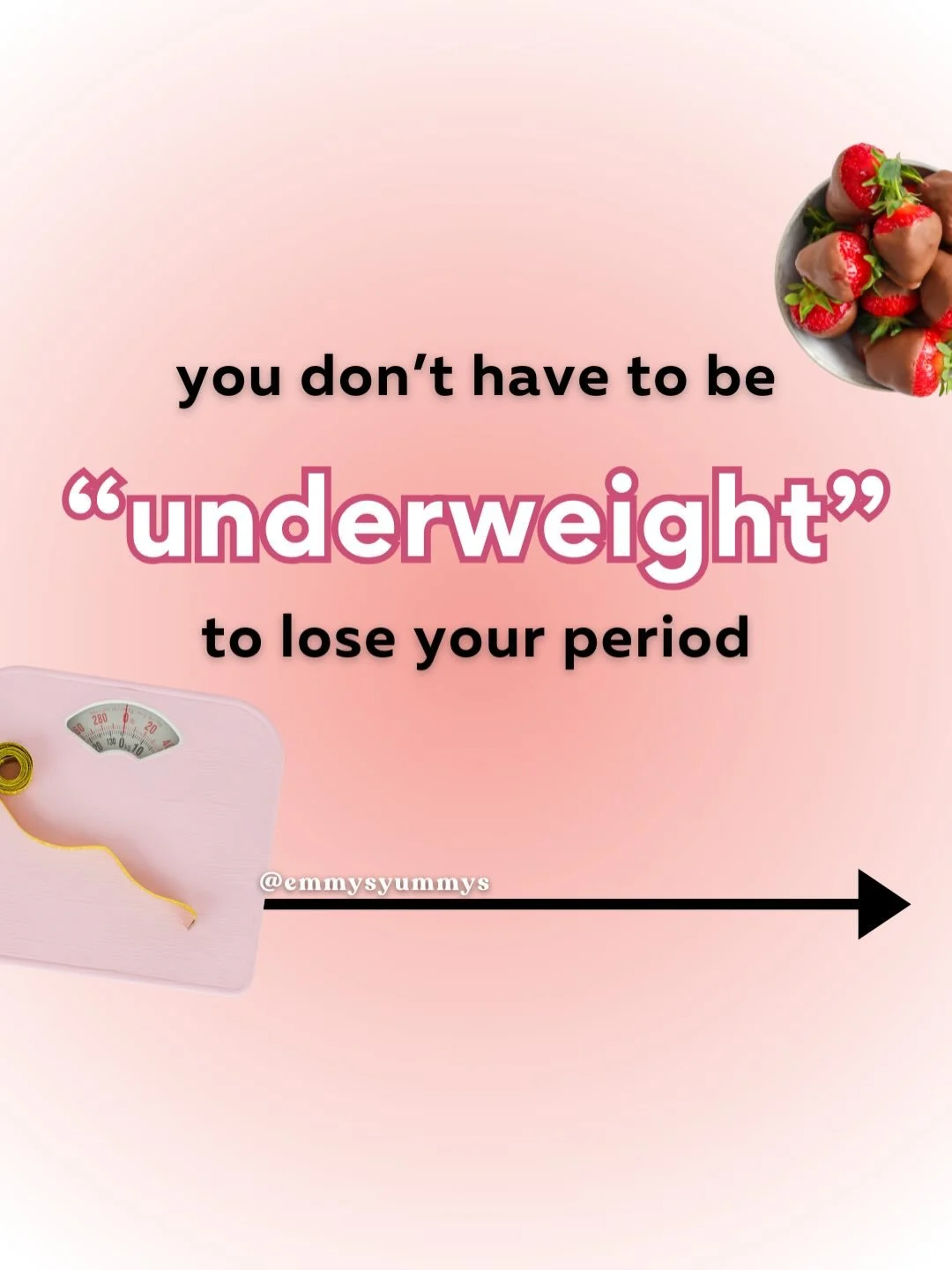 I get SO many messages about &ldquo;how much weight do I need to gain to get my period back?&rdquo;

And the truth is it&rsquo;s not always just about how much you weigh.

It&rsquo;s about correcting low energy availability.

For some women, this may