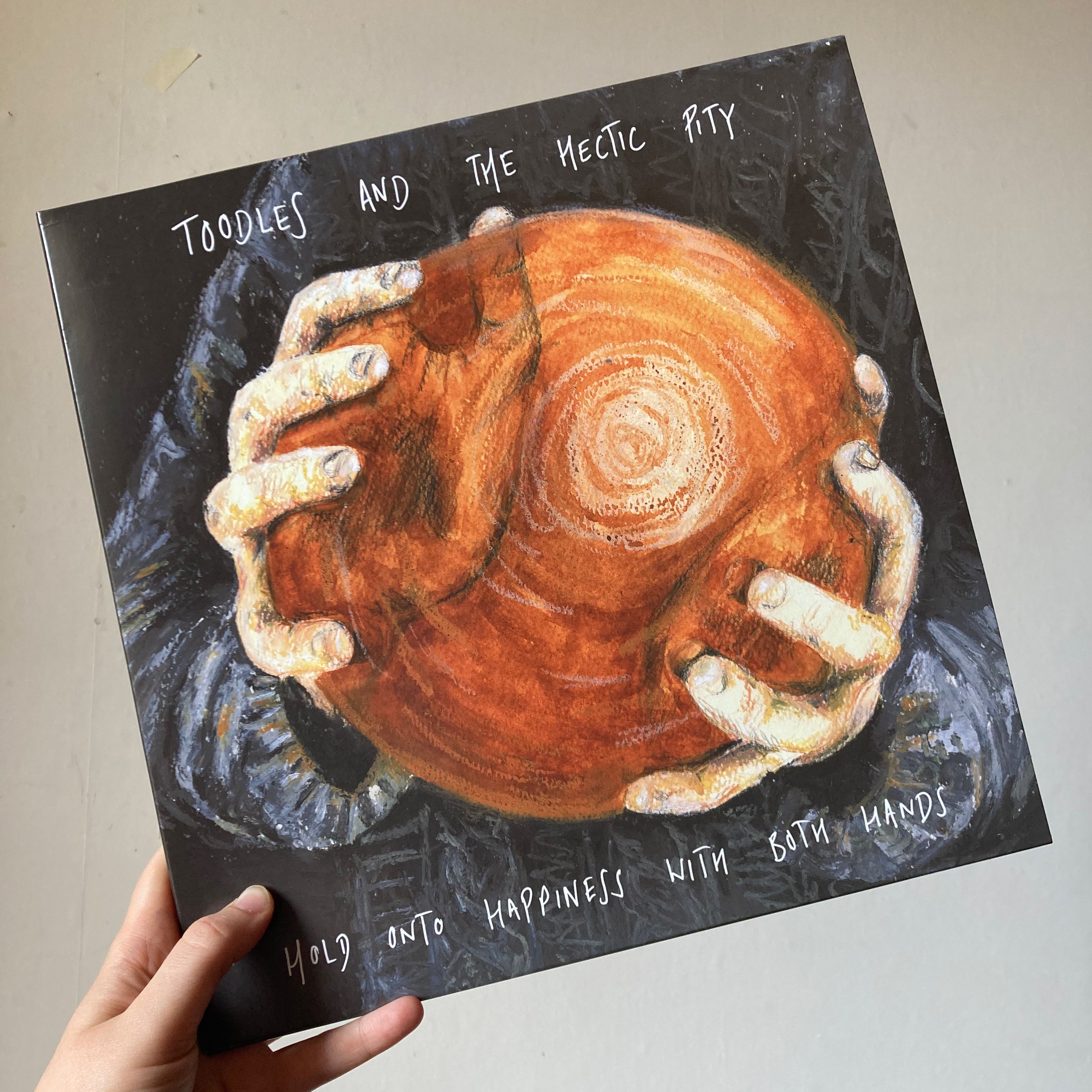 'Hold On To Happiness With Both Hands' - Vinyl Sleeve