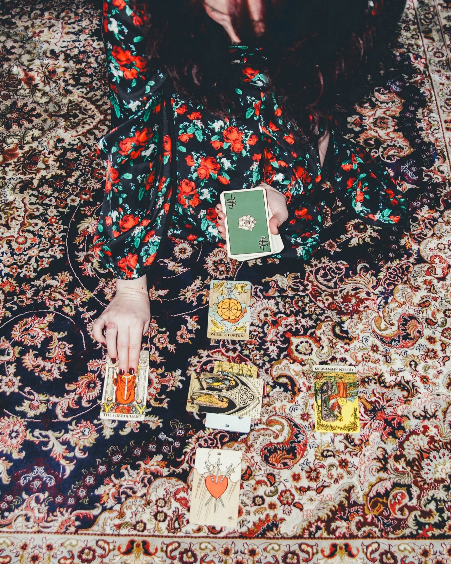 One of my earliest memories is sitting at the top of the stairs in my blood sister&rsquo;s home and listening to her read my mom&rsquo;s and Teze&rsquo;s Tarot Cards behind the closed kitchen door. 

It always felt like a secret meeting I would find 