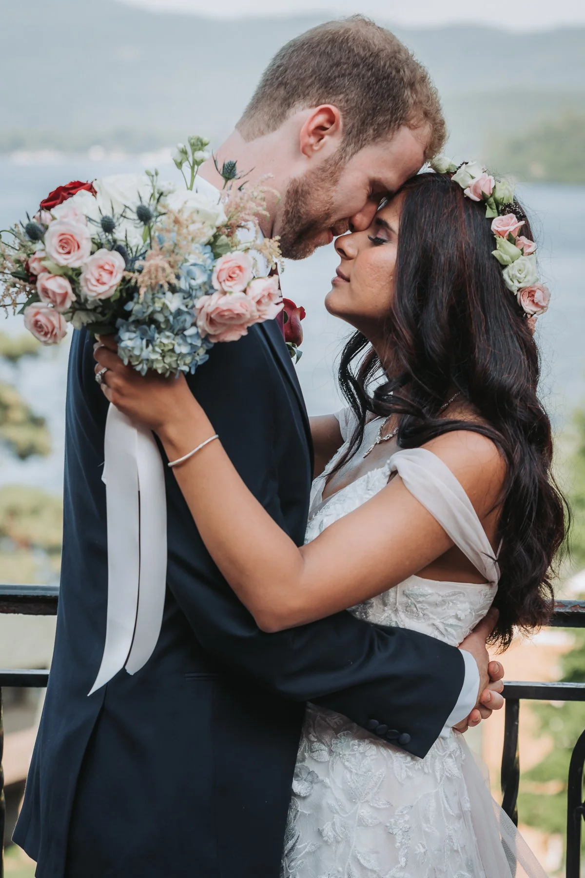 Upstate New York Wedding Couple Intimate Moment