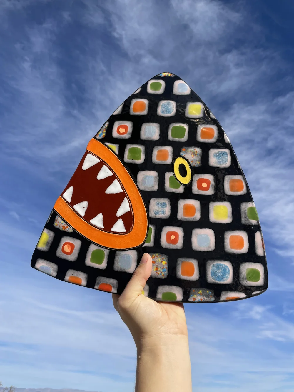Arcade Shark - Wall Hanging Ceramic — LORIEN STERN