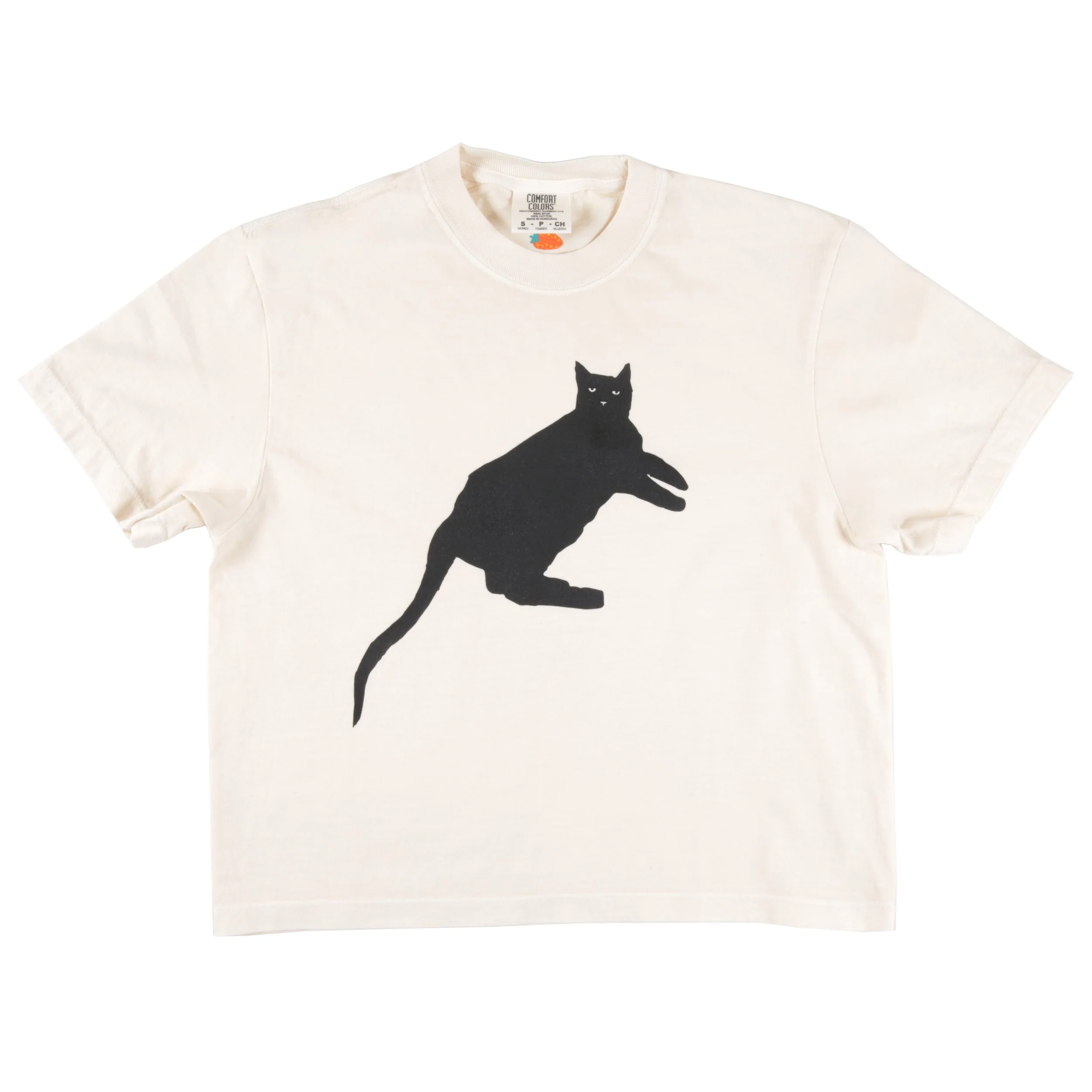 Lounge Cat Boxy Crop Tee
