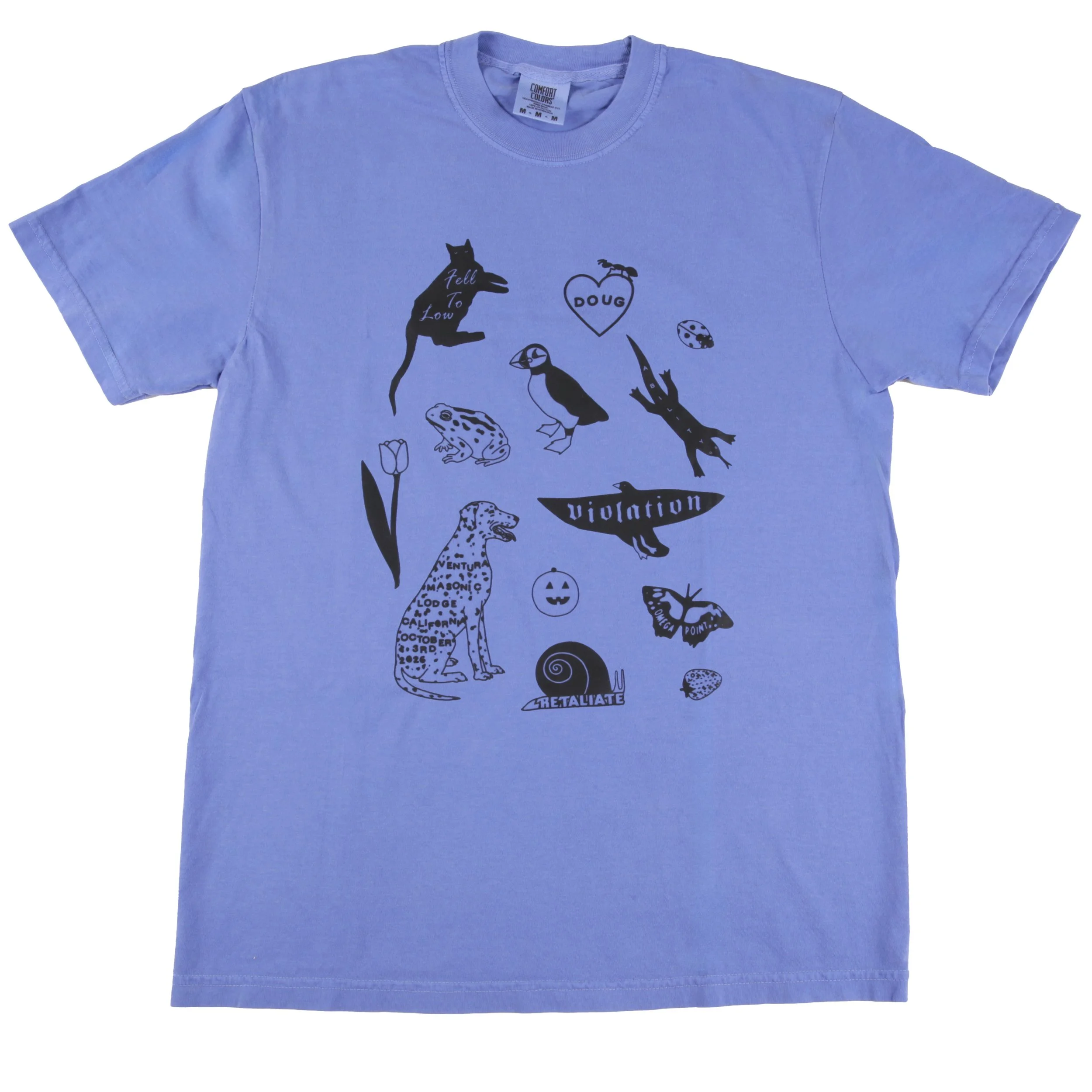 Doug Benefit Flyer Tee by Lorien Stern (Blue)