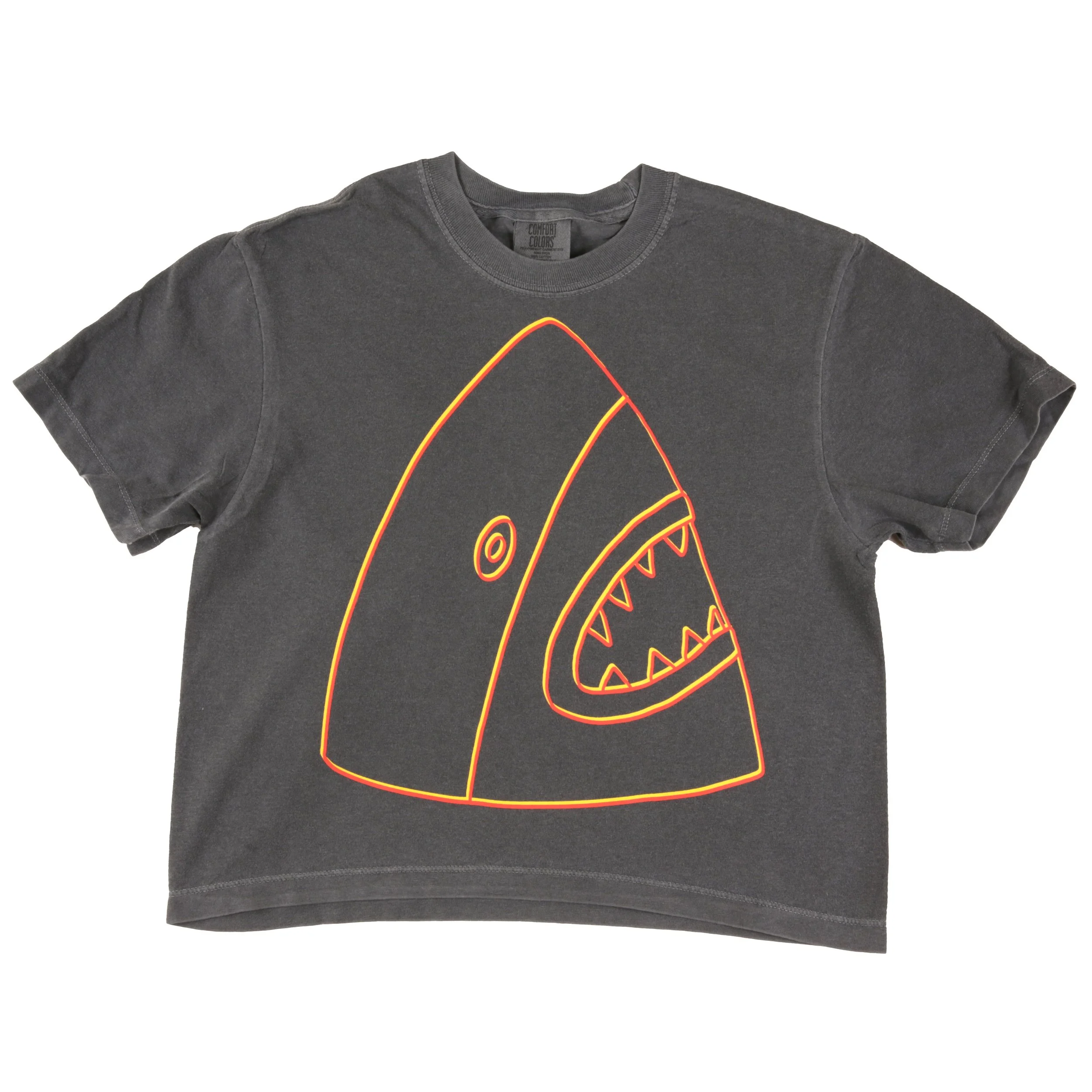 Laser Shark Boxy Crop tee