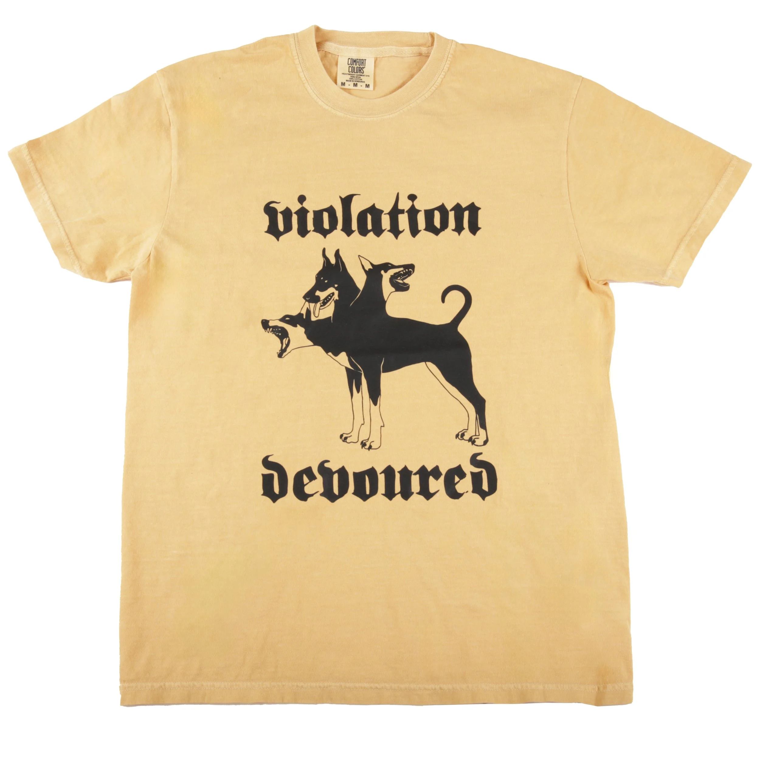 Violation X Lorien Stern Cerberus Tee Shirt (Mustard)
