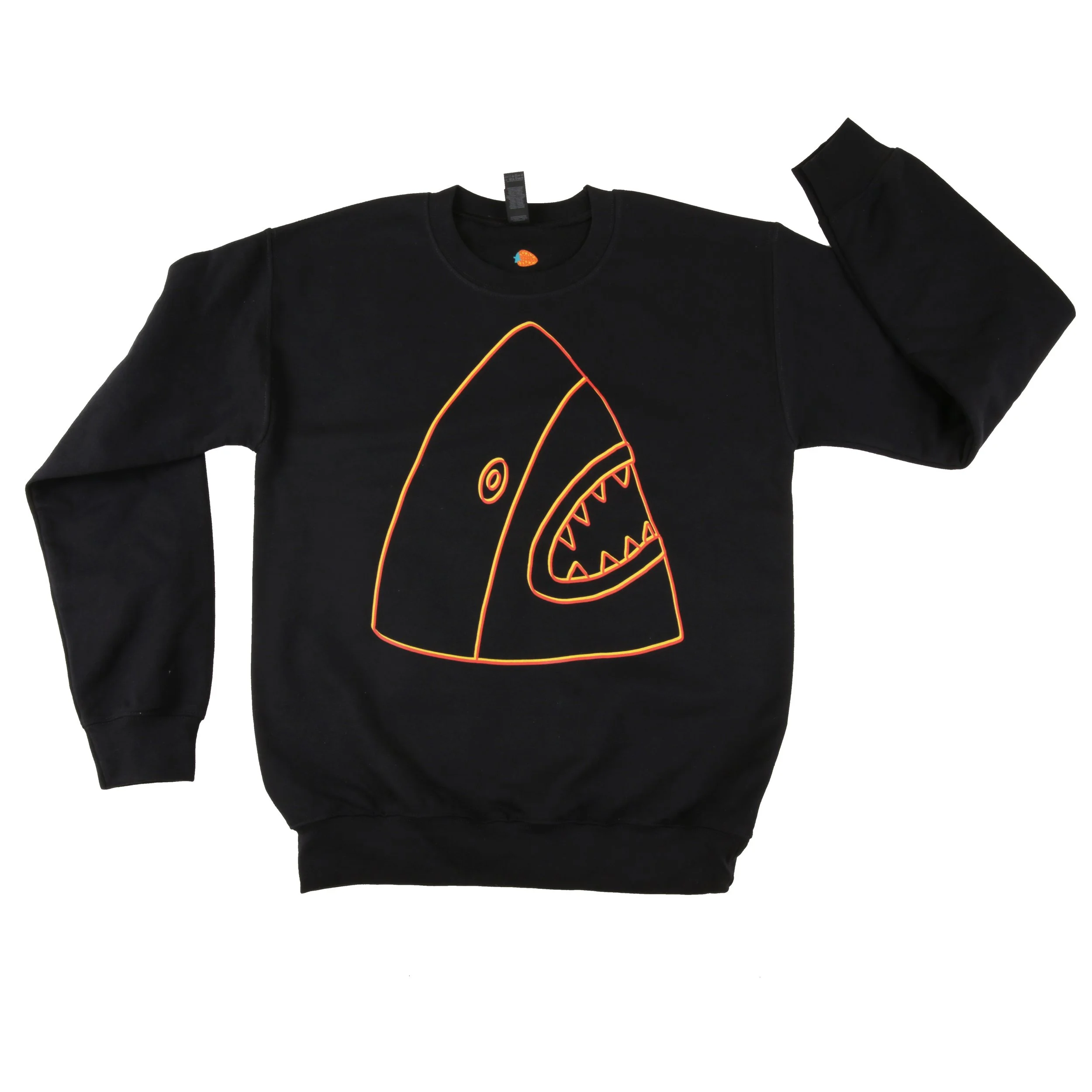 laser shark black crewneck.jpg