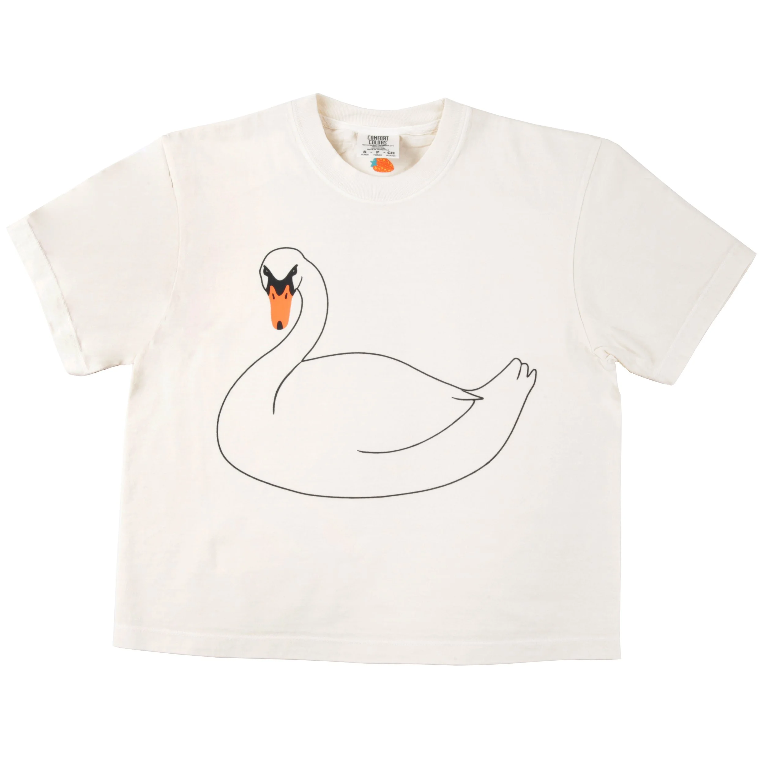 Mean Swan Boxy Crop Tee