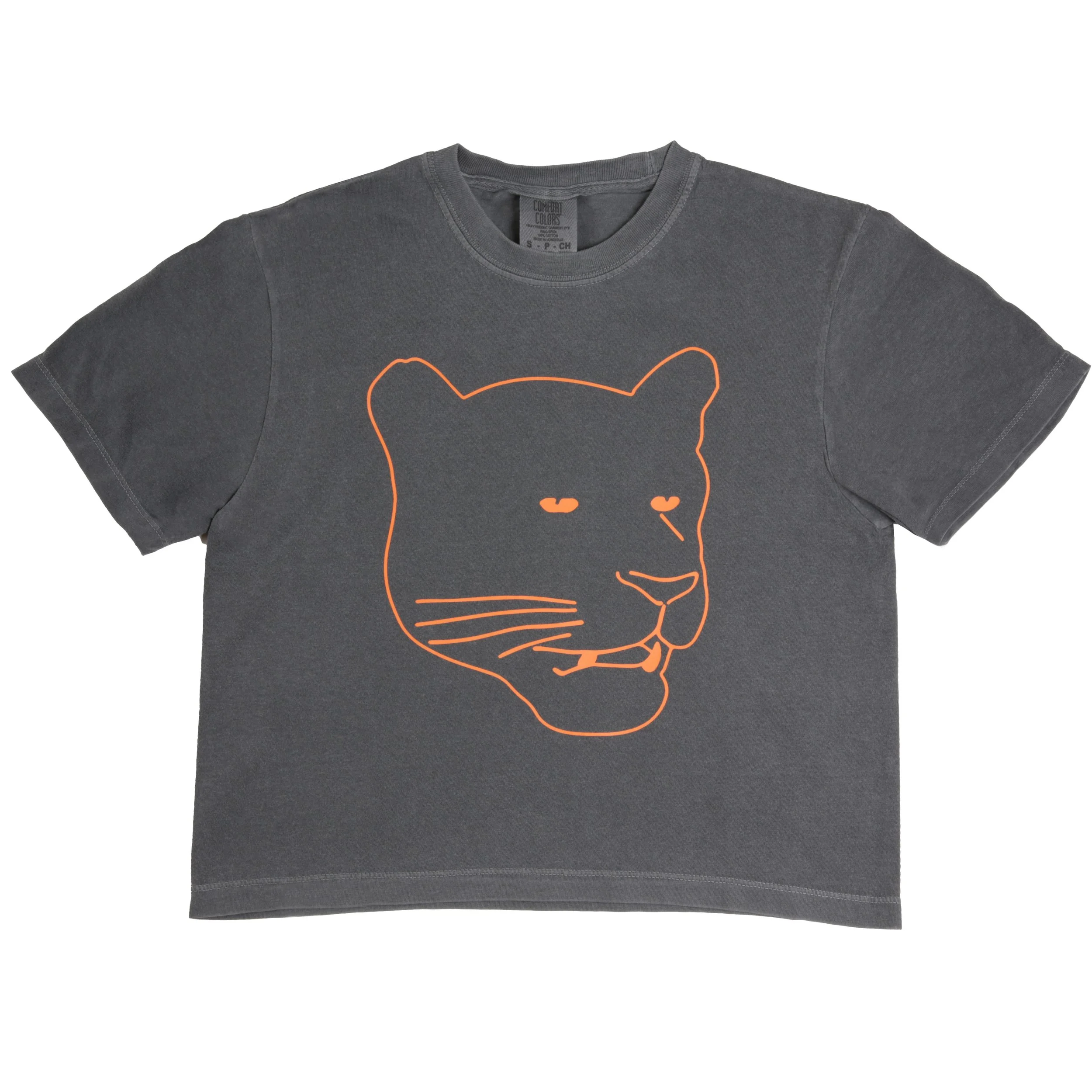 Neon Panther Boxy Crop Tee