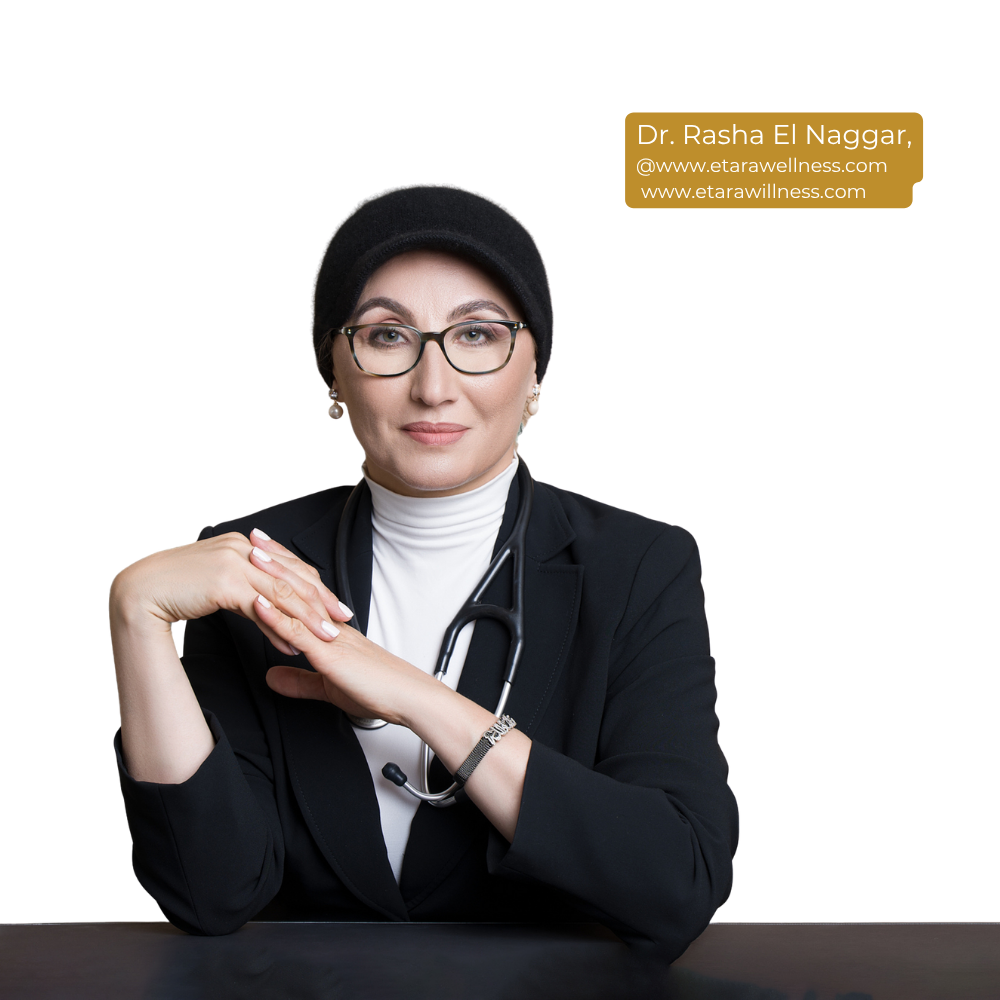 Branding photograph for a physician: a doctor in a black blazer and stethoscope at her desk.