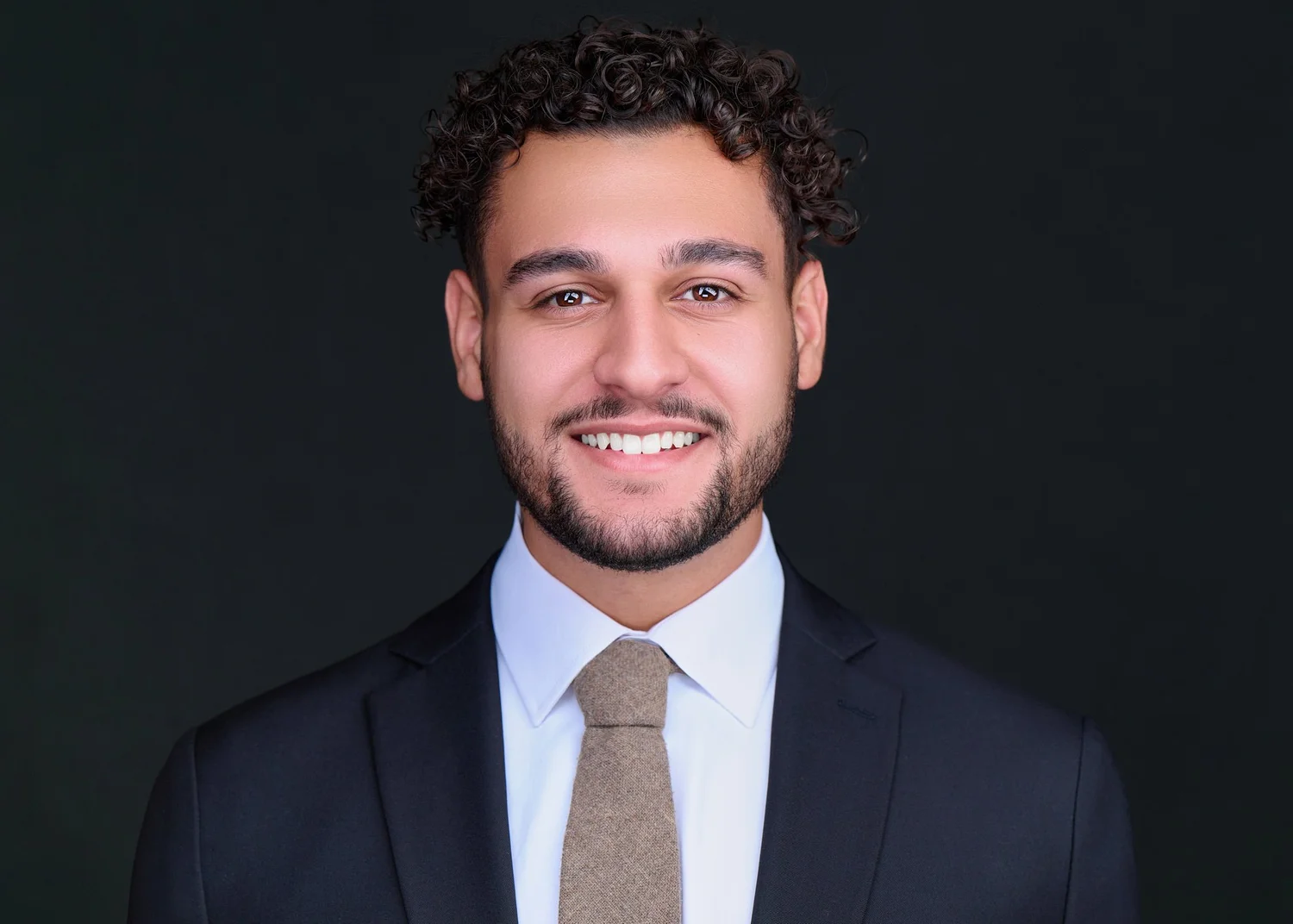 Wide crop of a business headshot