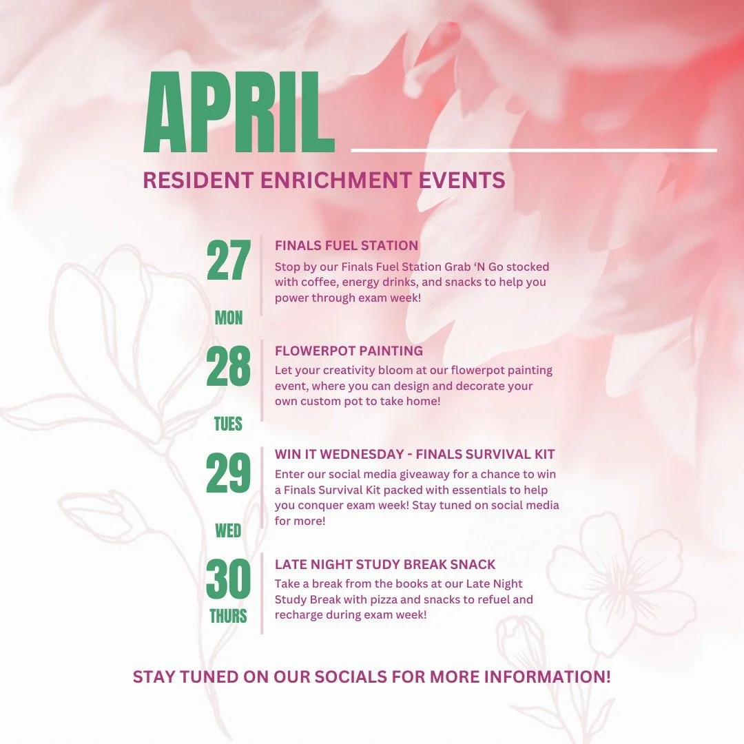 Check out our April events!