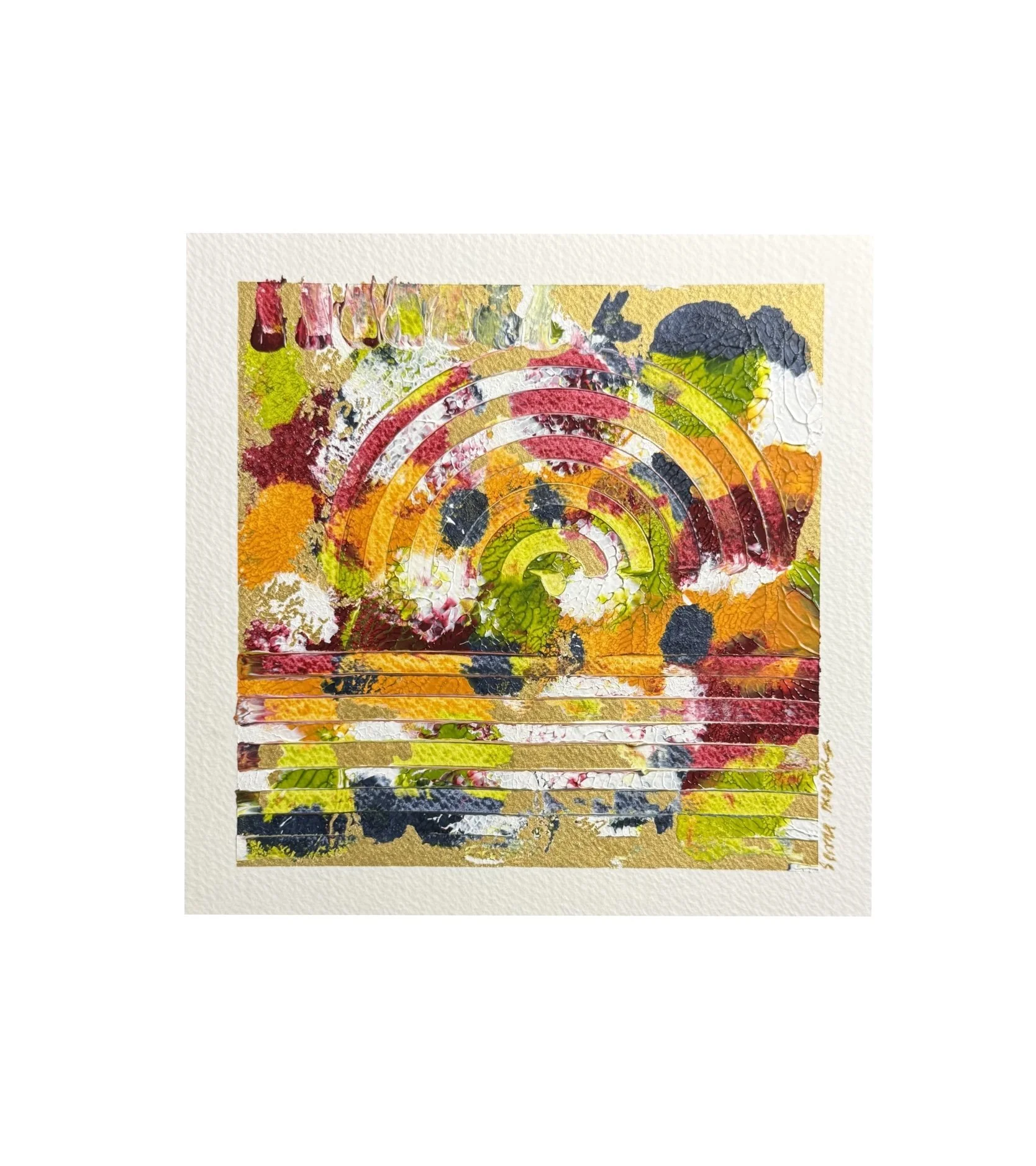 freshly shined stone (6x6”)