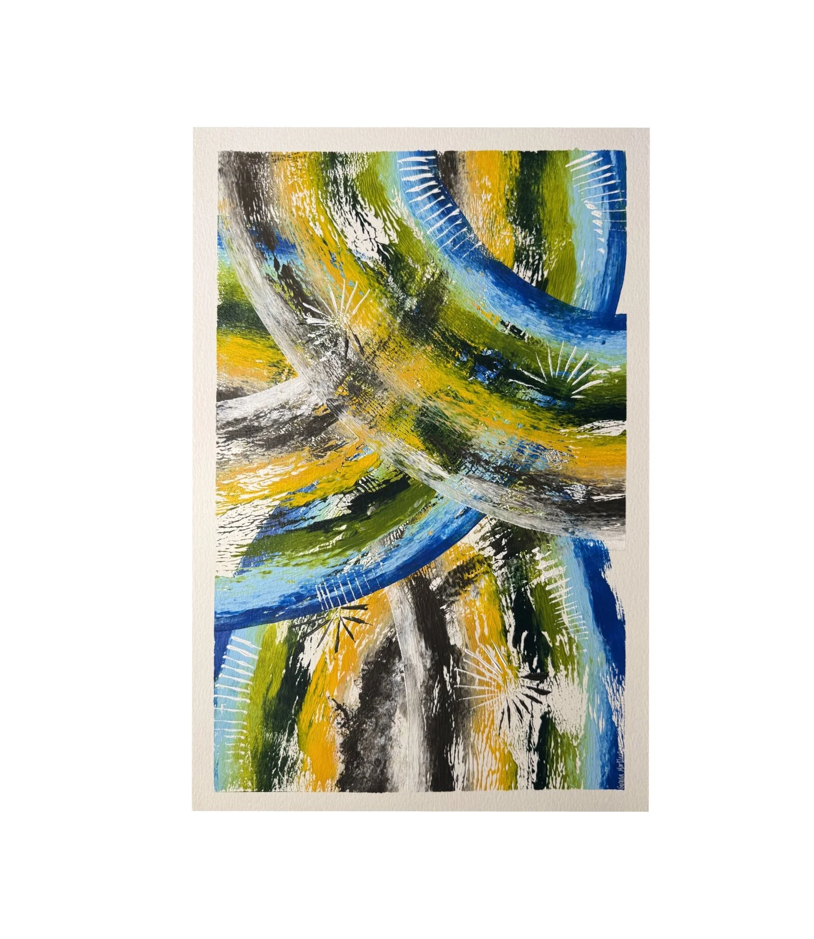 circumvent people crowding (12x18”)