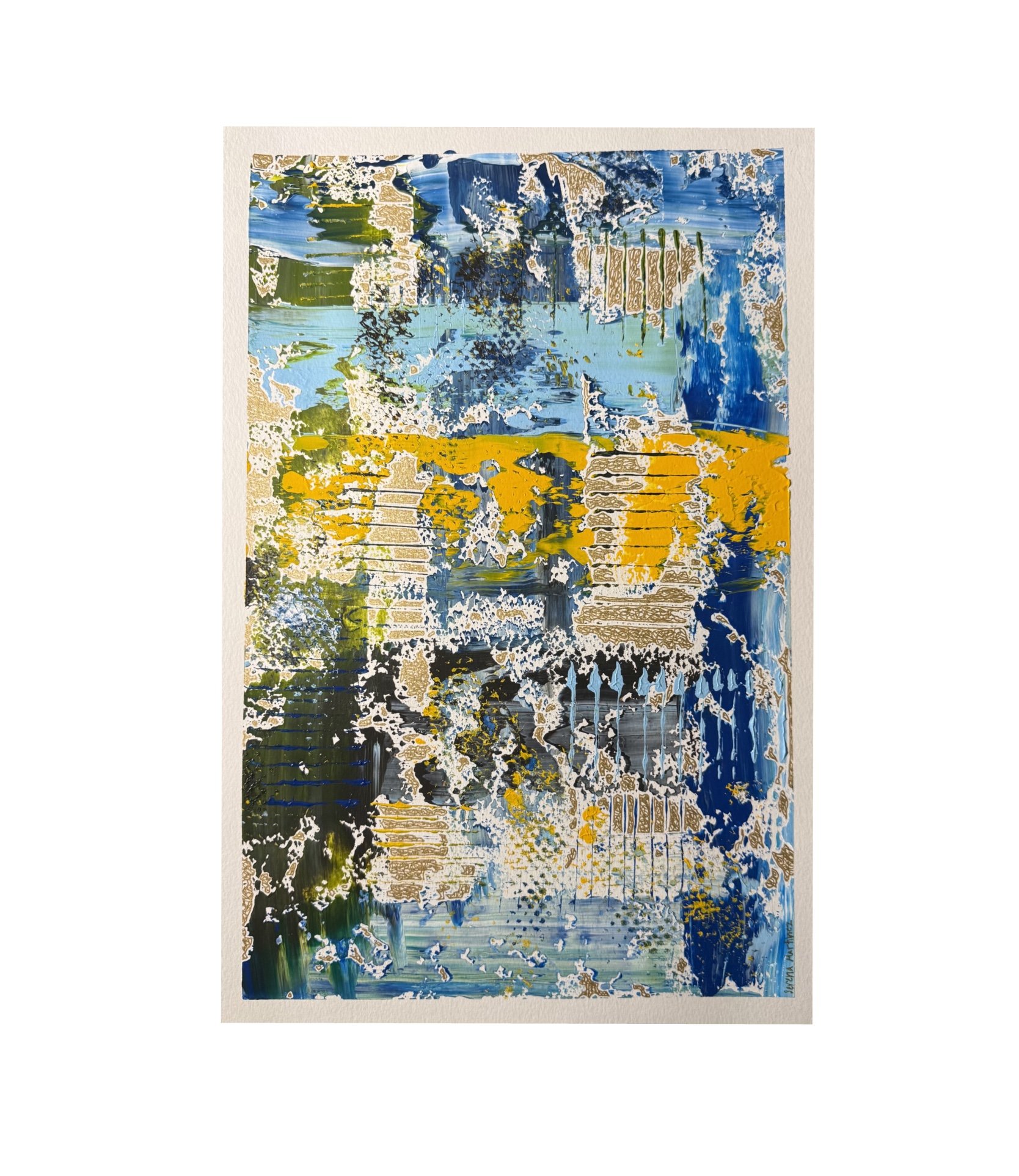 skim between their lines (12x18”)