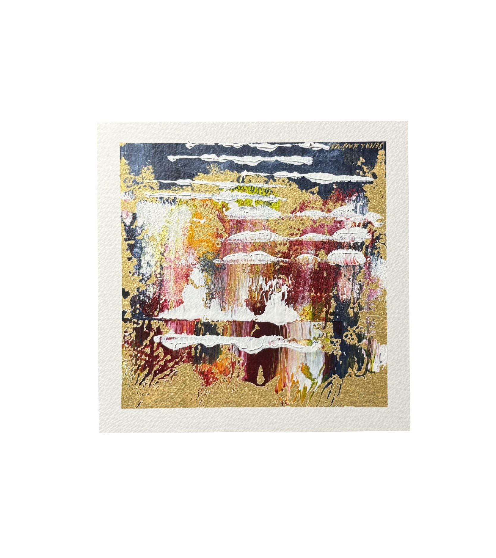 someone’s golden frame (6x6”)