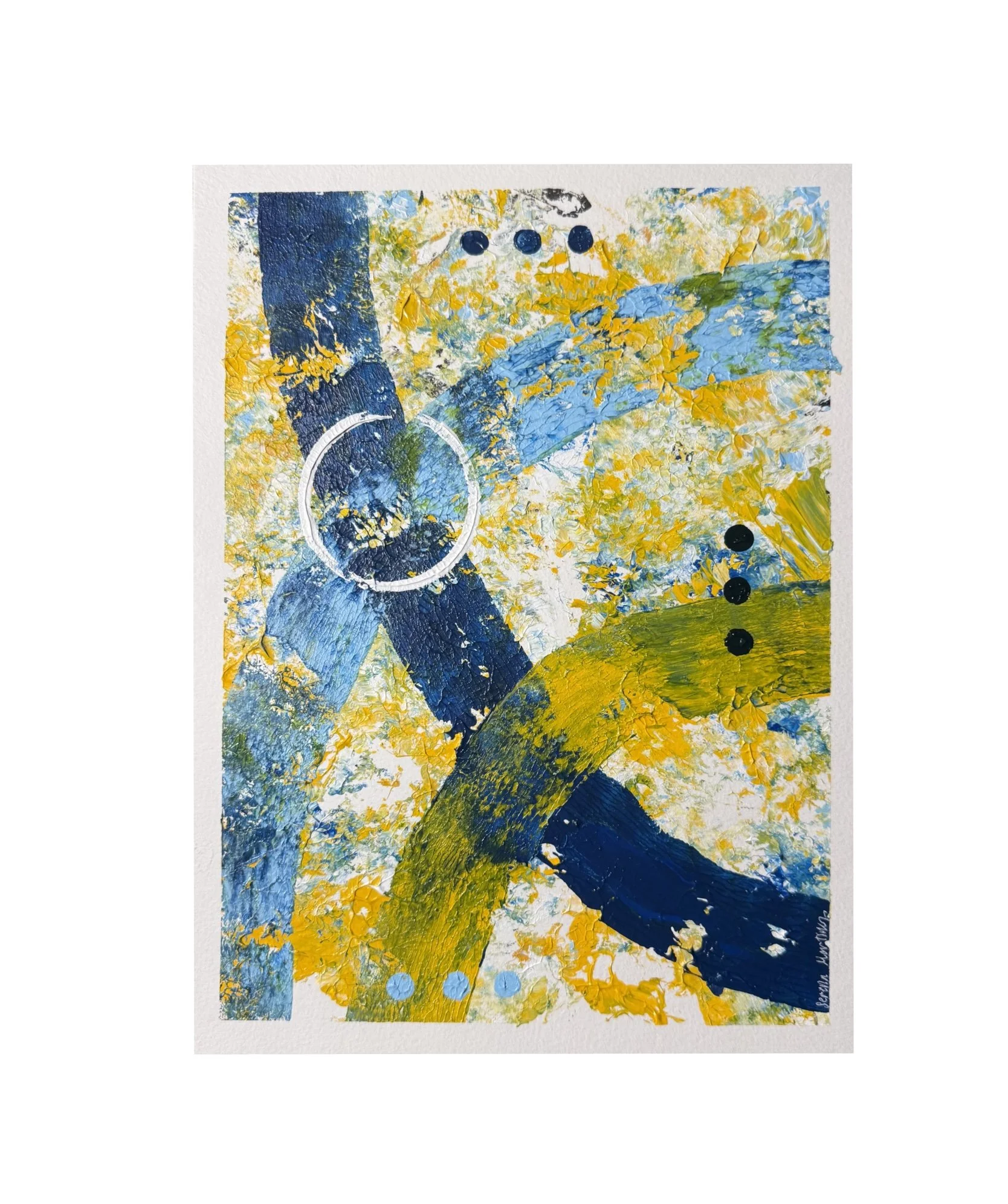 combing through the sky (9x12”)