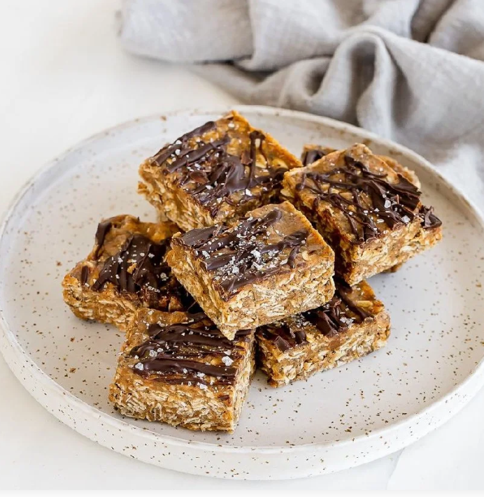 No Bake Chocolate Almond Protein Bars