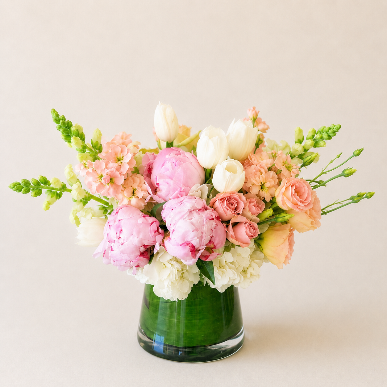 Seaside Peony Arrangement