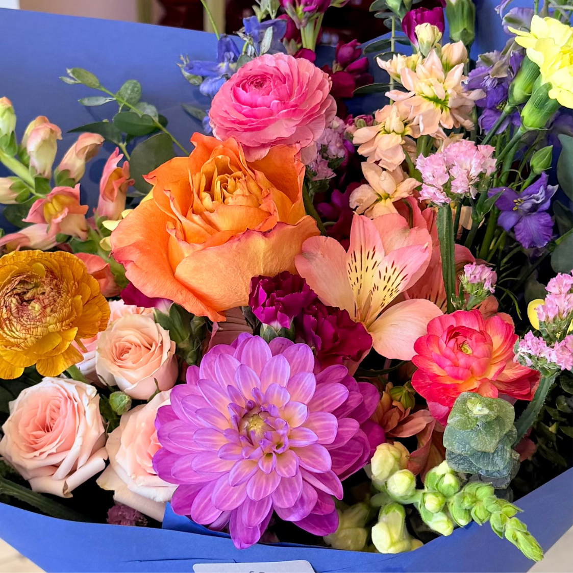 bright color mother's day bouquet