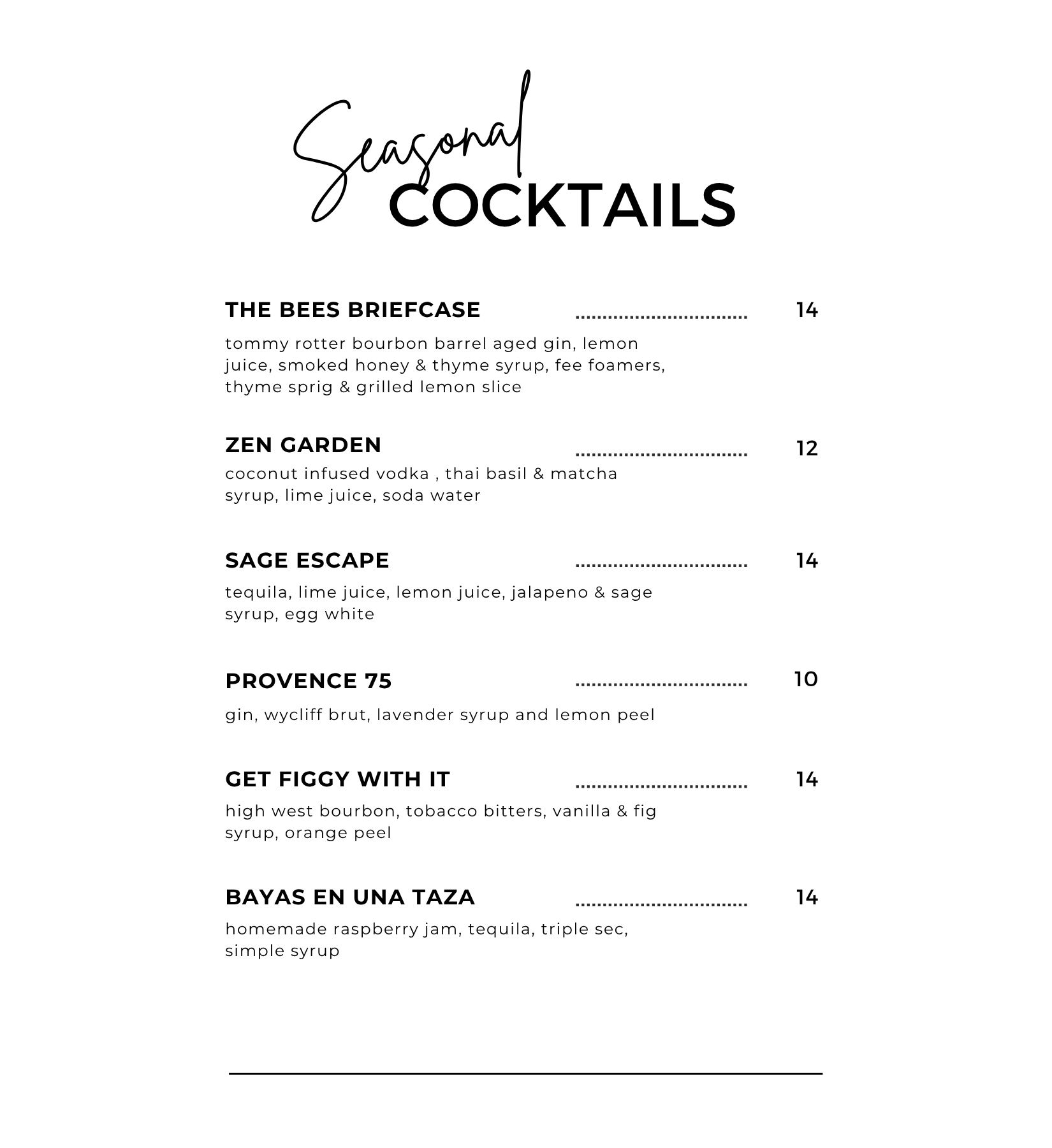 Local Ingredients
