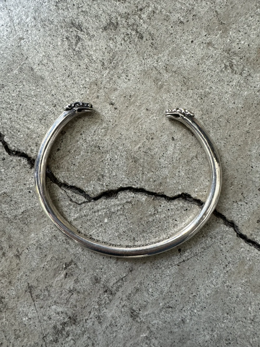 アクセサリー Chrome Hearts Bangle Double Dog CHROME HEARTS Sterling Silver Double Dog Cuff Bracelet