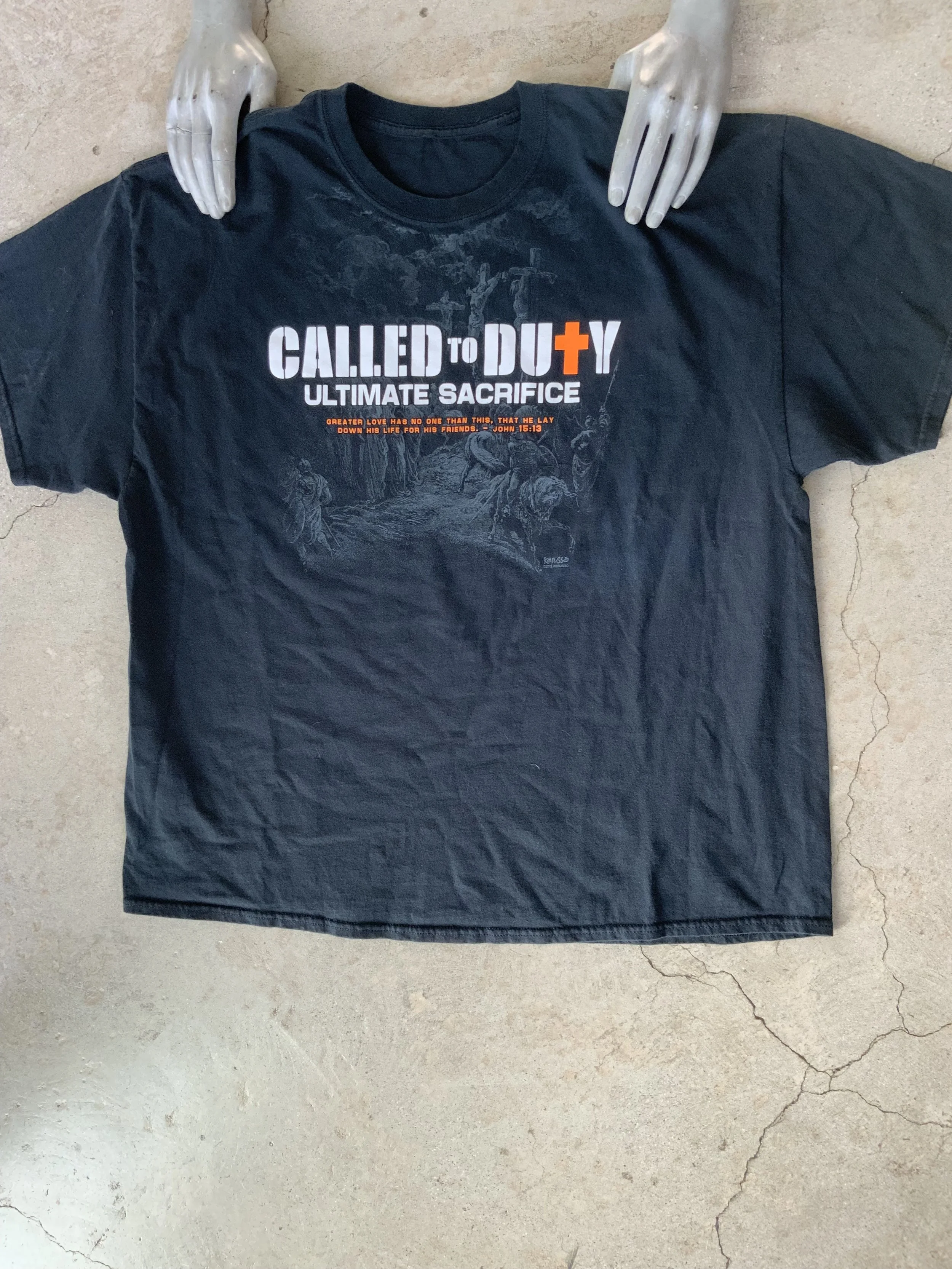 Call of Duty Christian parody gamer tee