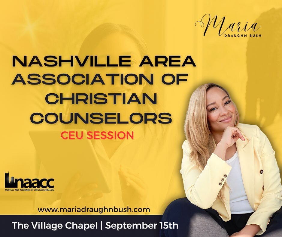 Super Grateful to speak with the Nashville Area Association of Christian Counselors for their continuing education unit luncheon. Need someone for your podcast, event, panel, or workshop? www.mariadraughnbush.com #education #counselor #therapist #men