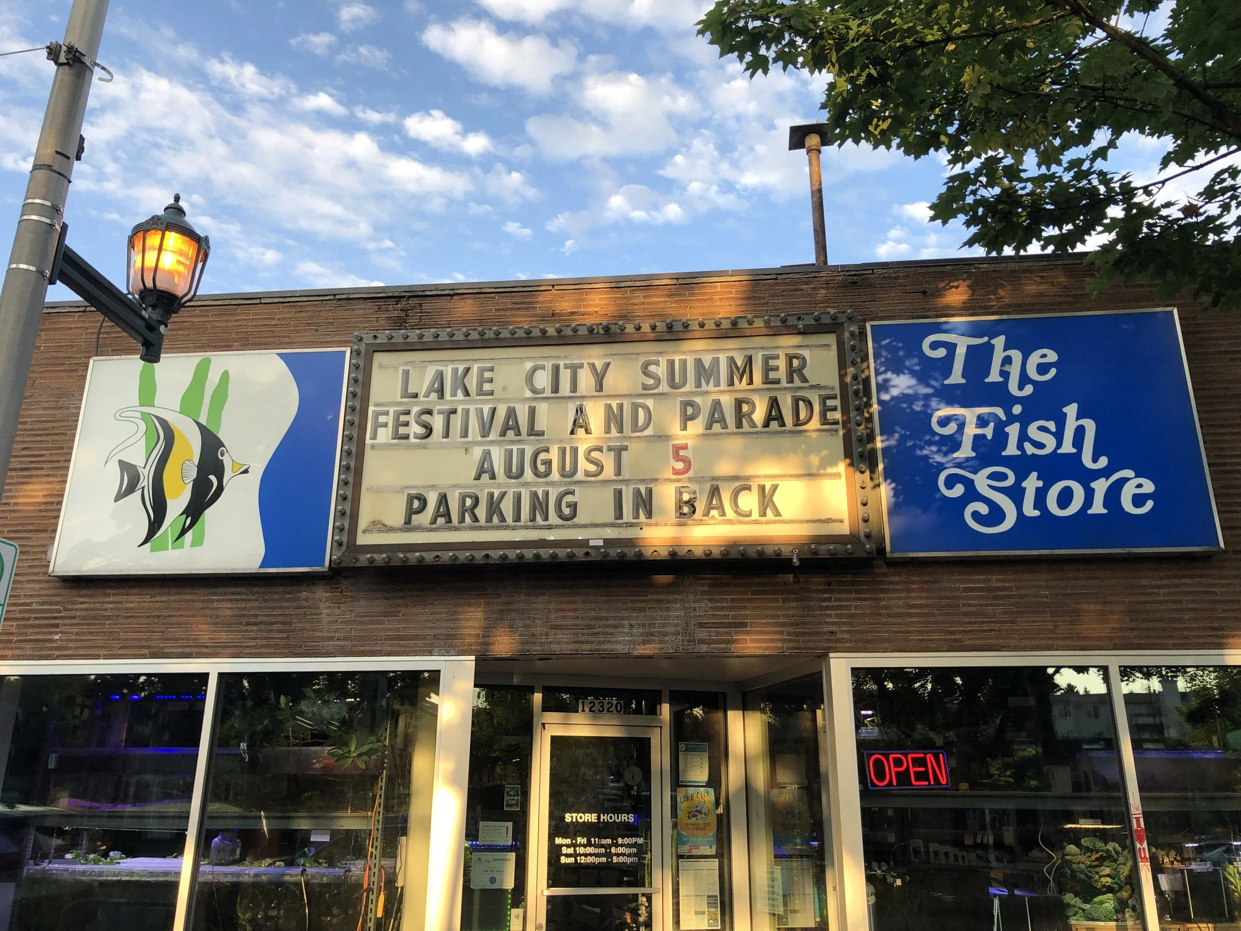 Our shopfront on Lake City Way