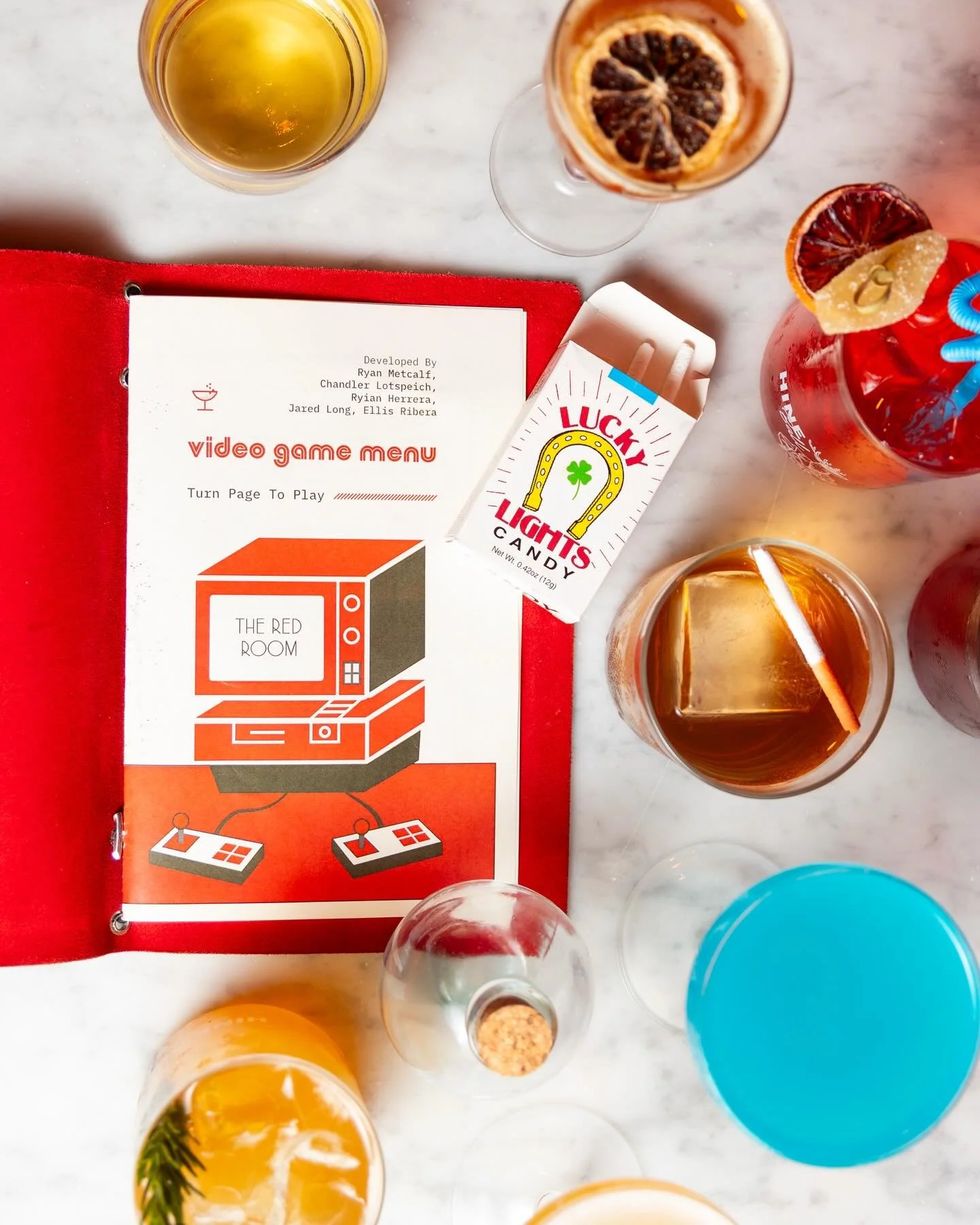 GAME ON 👾🍸
Our new menu has officially entered the next level &mdash; inspired by iconic video games, crafted for late nights, high scores, and one more round. Which one are you ordering first? 

Be sure to check our website calendar weekly for clo